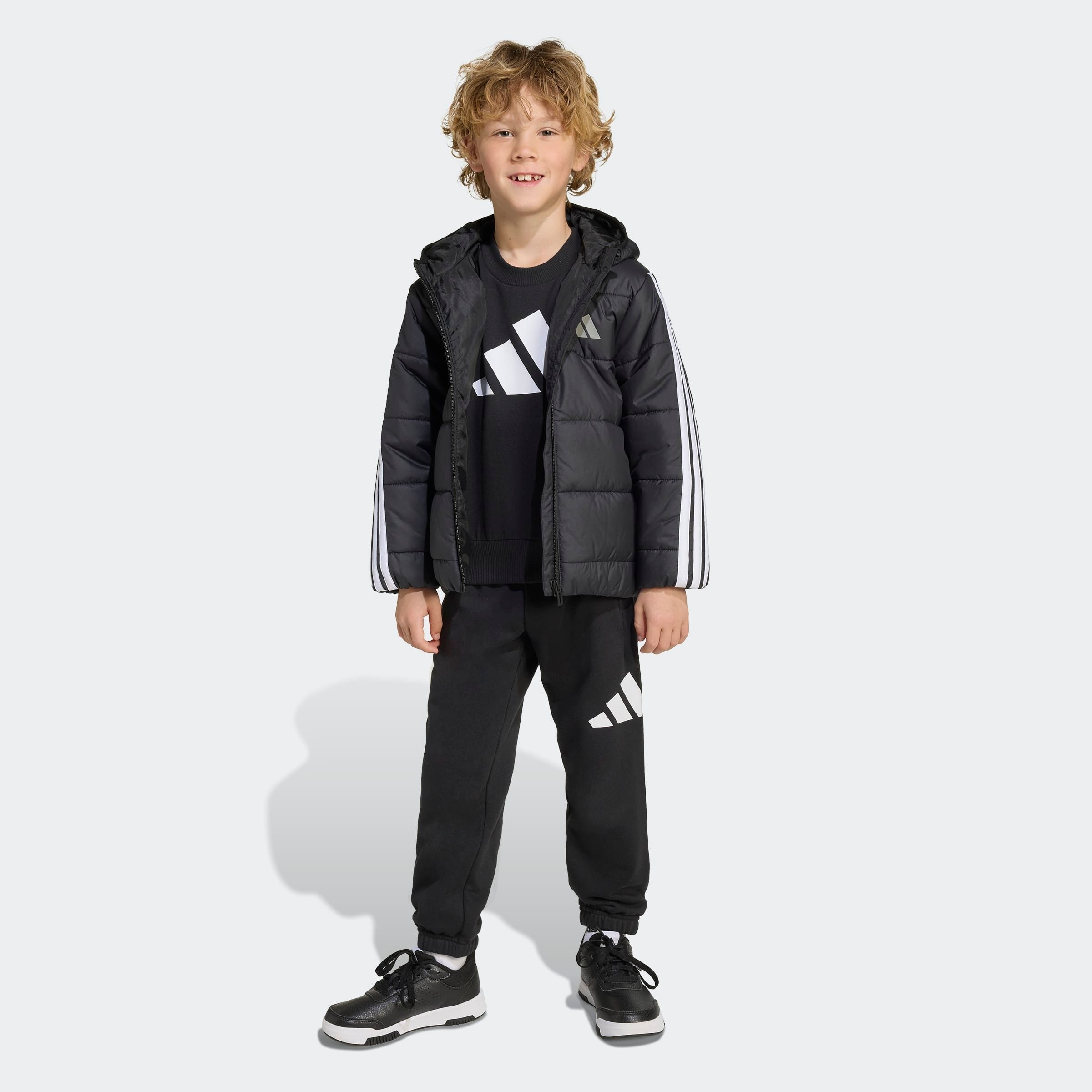 adidas Sportswear Winterjacke »LK ESS 3S JKT« für Kinder, mit Reißverschluss, leichtes Material