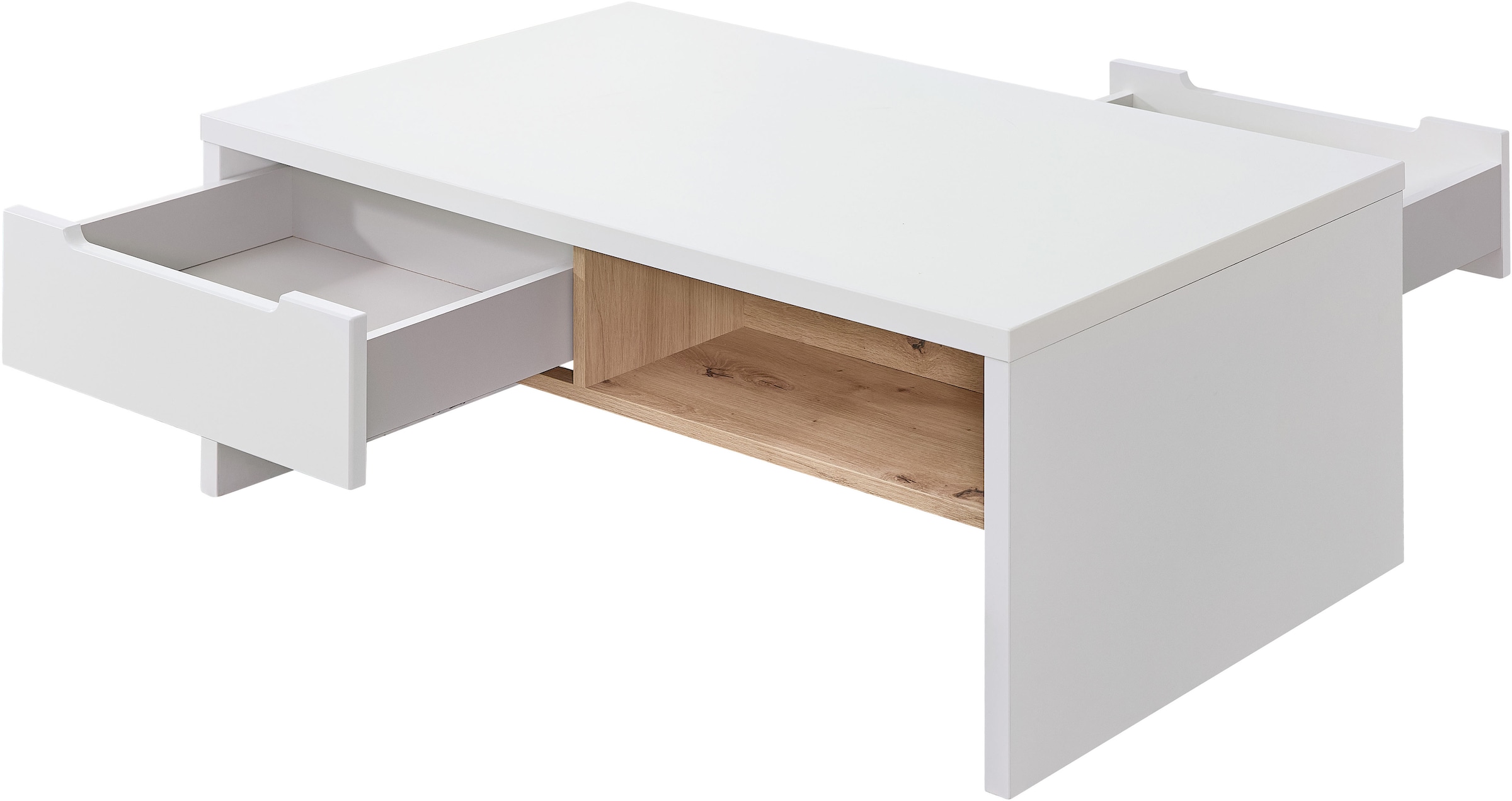 Innostyle Couchtisch »Memphis Couchtisch,110x40x65 cm (B/H/T)«, (1 St.), 2 offene Fächer, 2 Schubkasten