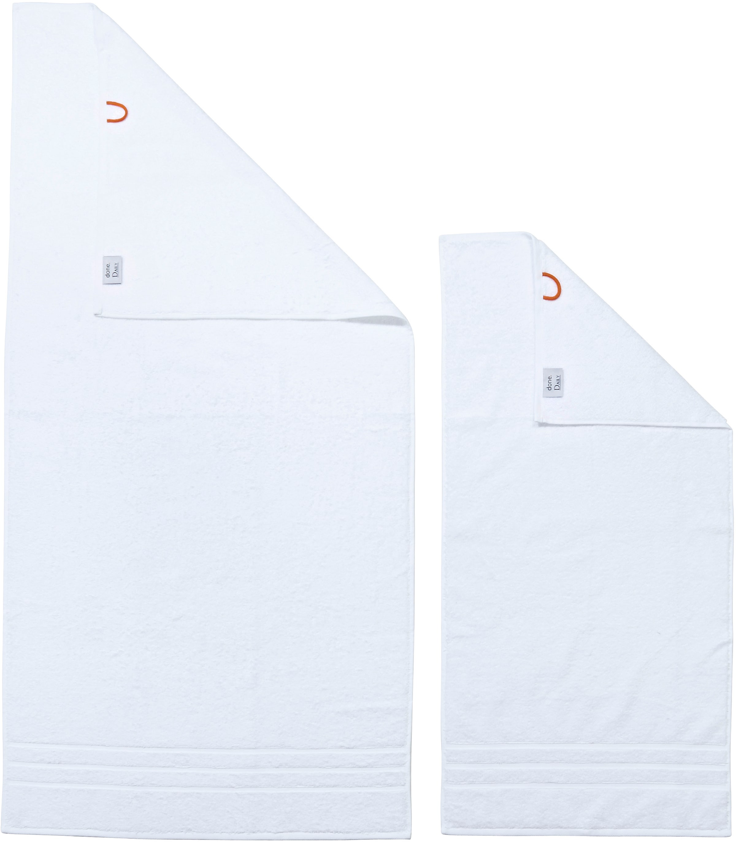 done.® Handtuch Set »Daily Uni« Set 6 tlg. Walkfrottier saugfähiges Walkfrottier, in verschiedenen Set Varianten erhältlich