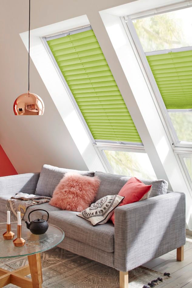 sunlines Dachfensterplissee »StartUp Style Crepe«, Lichtschutz, verspannt, mit Führungsschienen