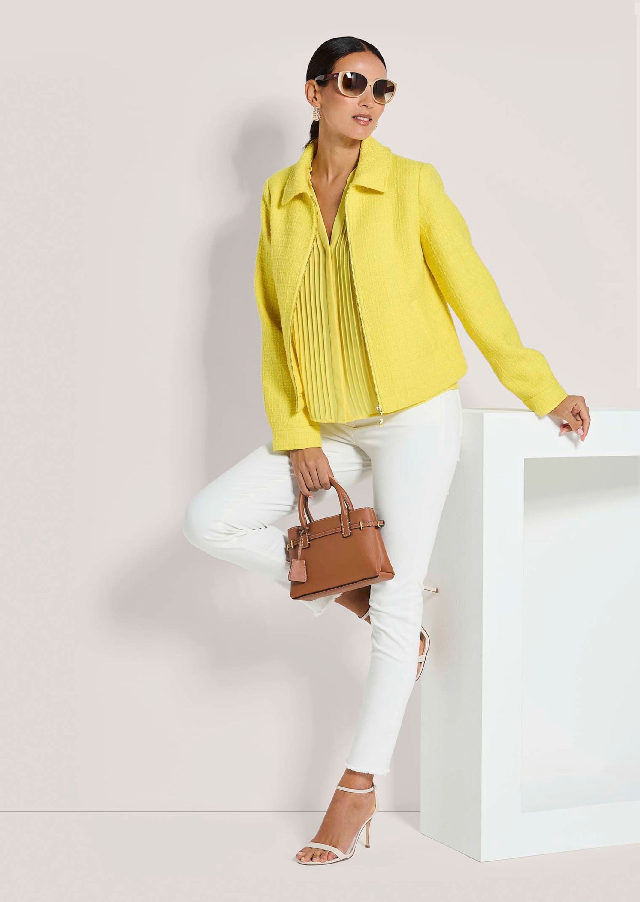 MADELEINE Jerseyblazer »Blazer Kurzer Bouclé-Blazer«