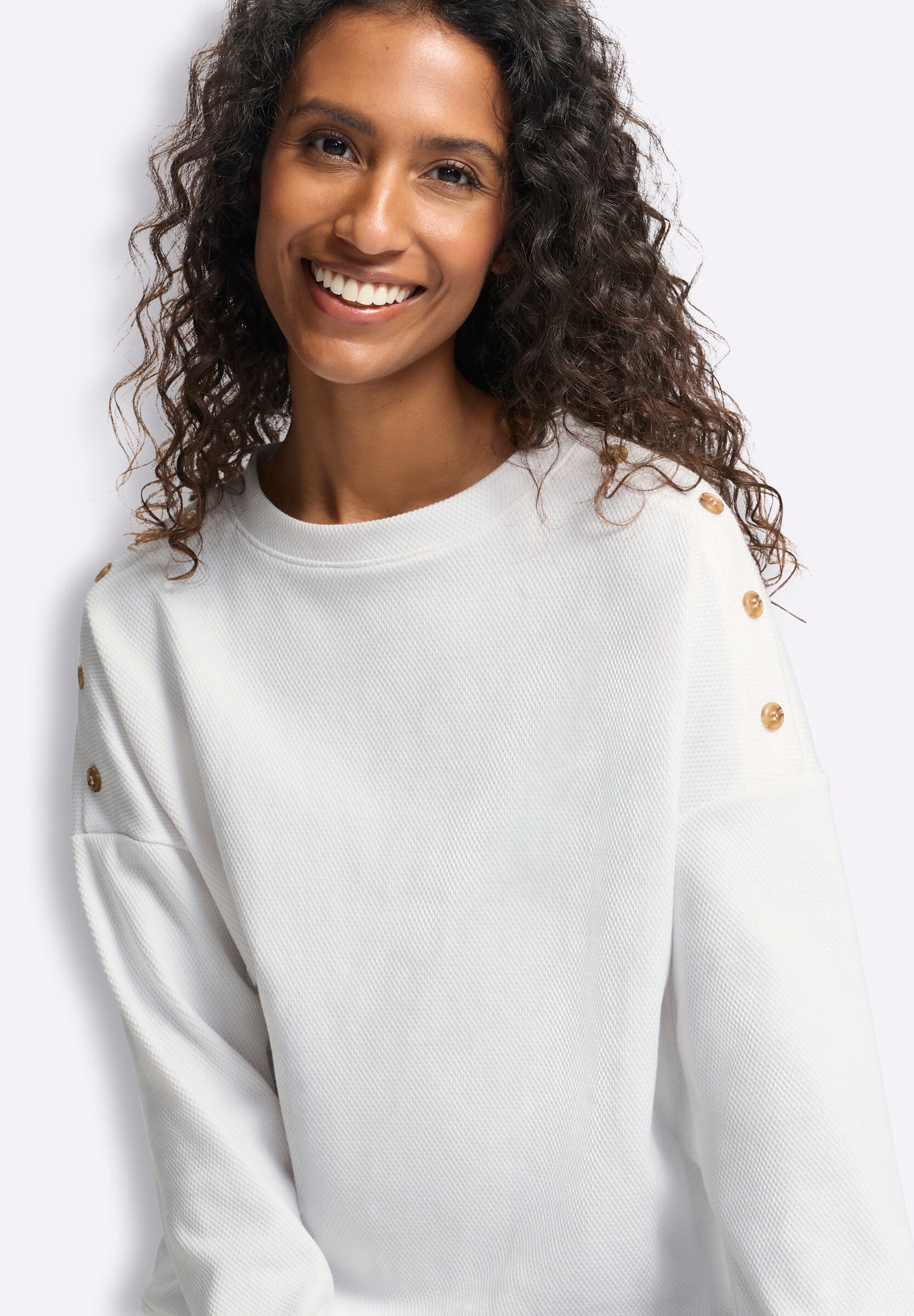 heine T-Shirt »Shirt Langarmshirt mit Waffelstruktur«