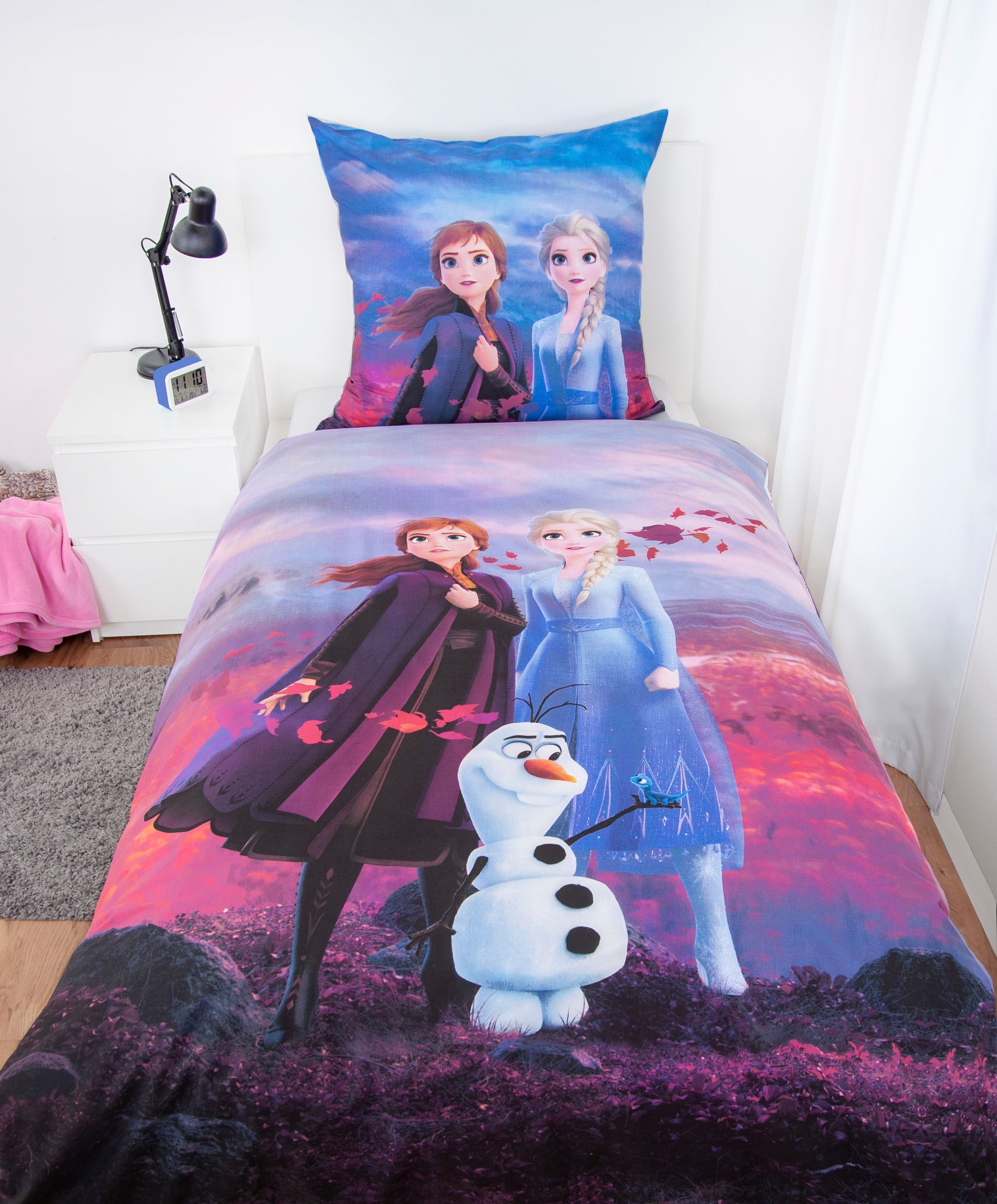 Disney Kinderbettwäsche »Disney´s Eiskönigin«, mit tollem Anna und Elsa Motiv