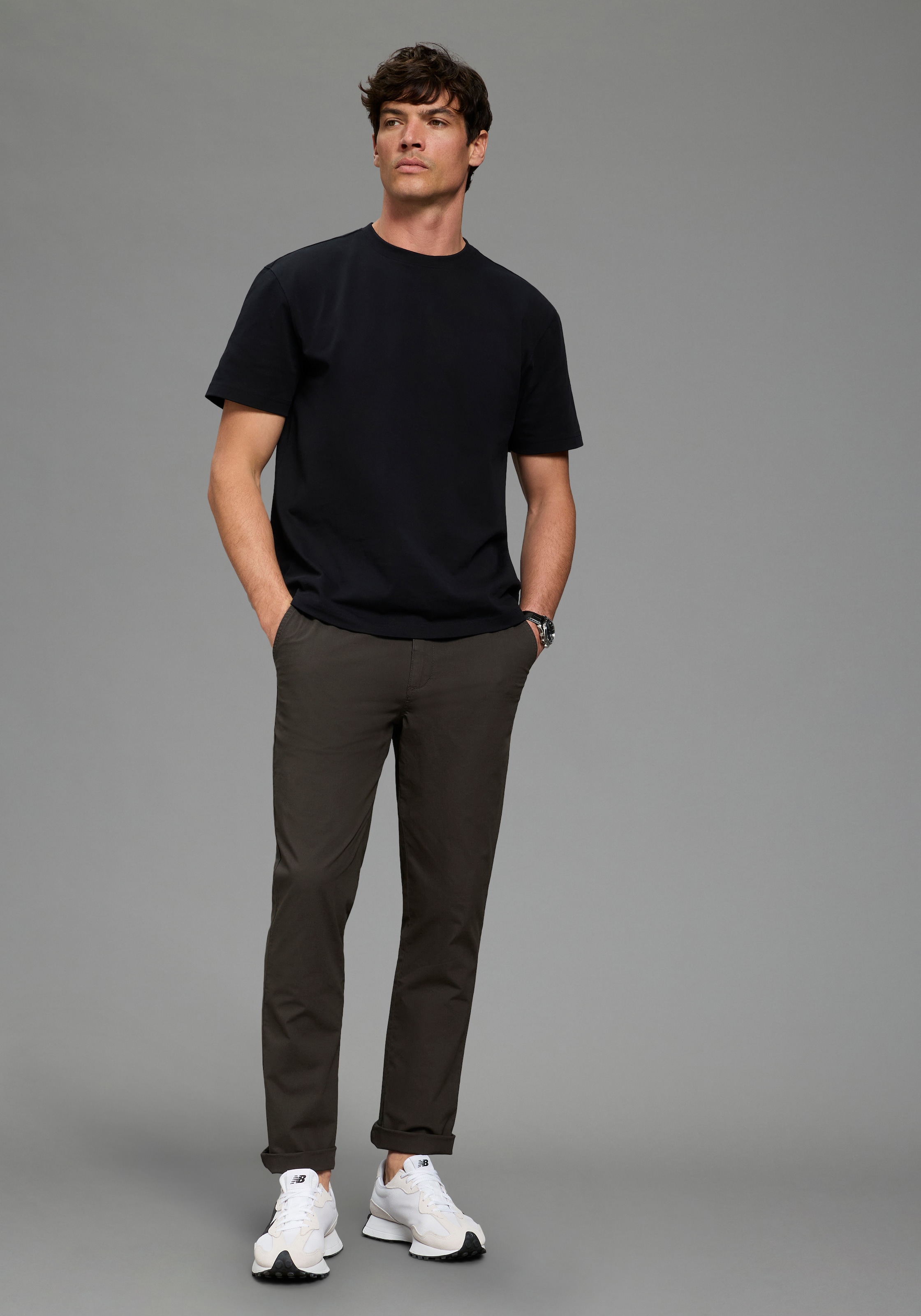 Bruno Banani Schlupfhose  aus Alpaka und Elasthan, gerades Bein