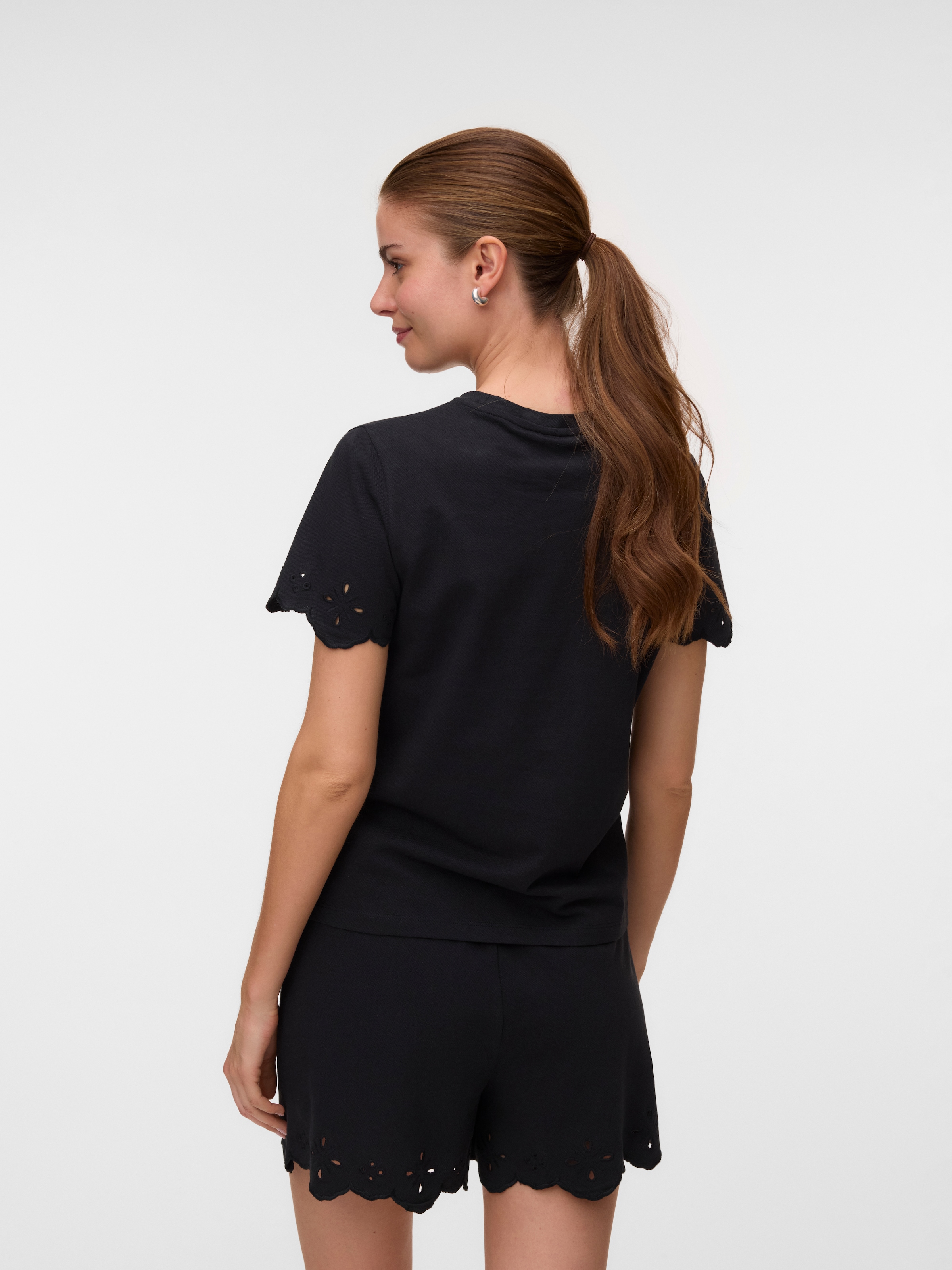 Vero Moda Kurzarmshirt »VMLOUISE SS TOP JRS« Baumwolle, regular fit