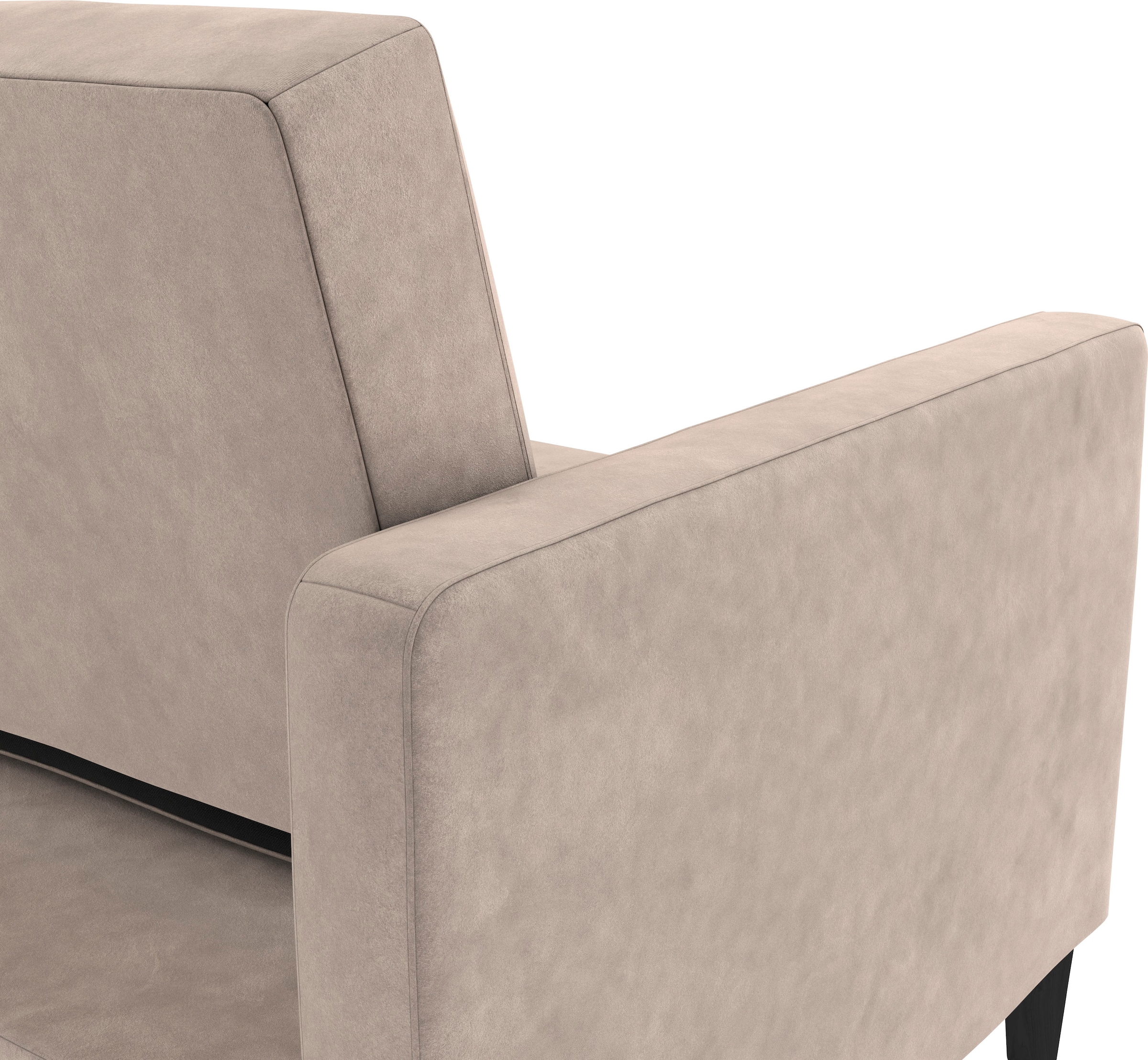 Dorel Home Ecksofa mit Schlafffunktion, Recamiere mit Stauraum beidseitig montierbar, Rückenlehne 2-teilig und 3-fach verstellbar