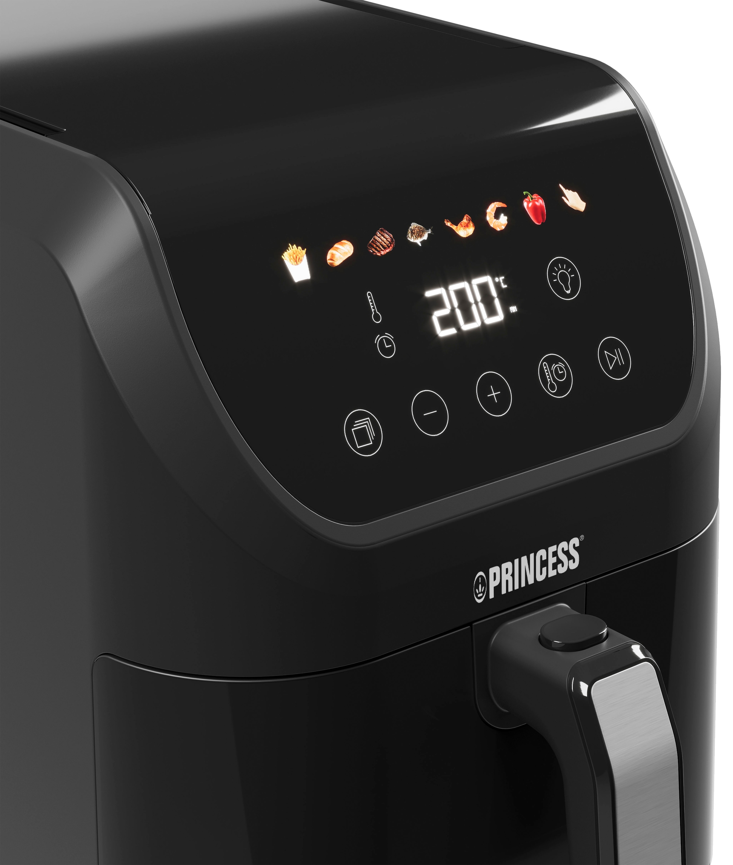 PRINCESS Heißluftfritteuse »182240 Slim Airfryer 5L -Platzsparendes Design - Ölfrei - 8 Programme«, 1500 W, Fassungsvermögen 5 l