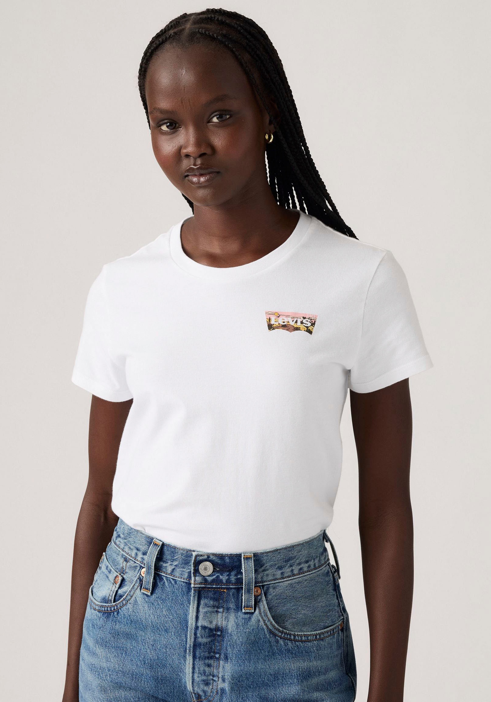 Levi's® T-Shirt »THE PERFECT TEE«, mit Batwing-Logoprint