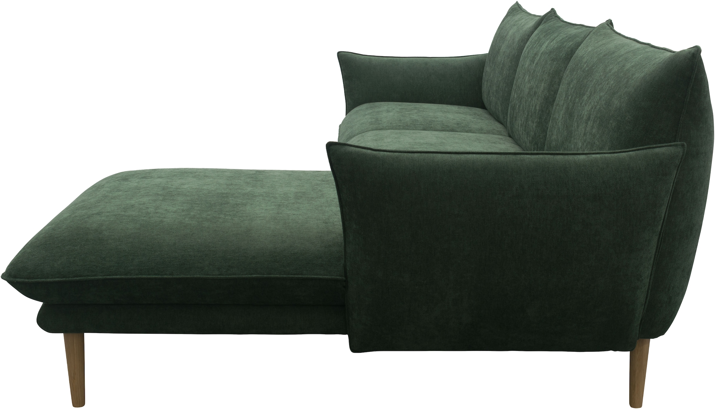 DOMO collection Ecksofa »100 032 modern mit schmalen Armlehnen, Breite 282cm, L-Form«