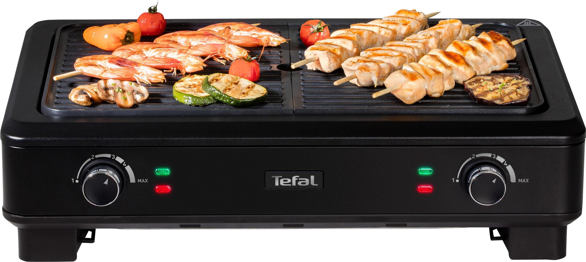 Tefal Tischgrill »TG9008 Smokeless Grill« 2000 W wenig Rauch und Geruchsbildung, Thermostate mit 5 Einstellungen in schwarz