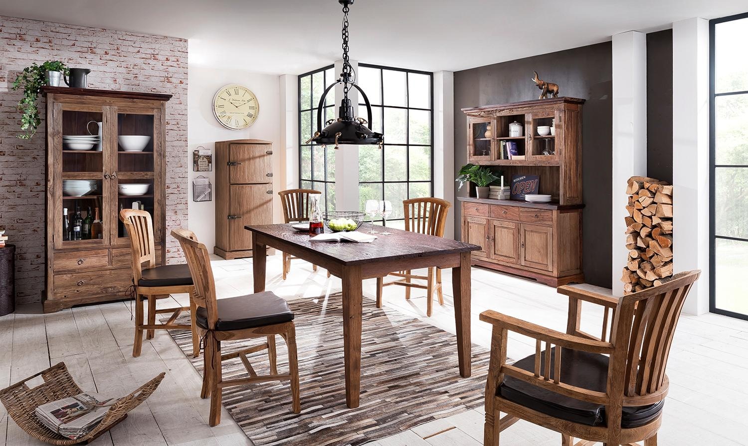 SIT Esstisch »Seadrift« recyceltes Teak-Altholz, Shabby Chic, Vintage