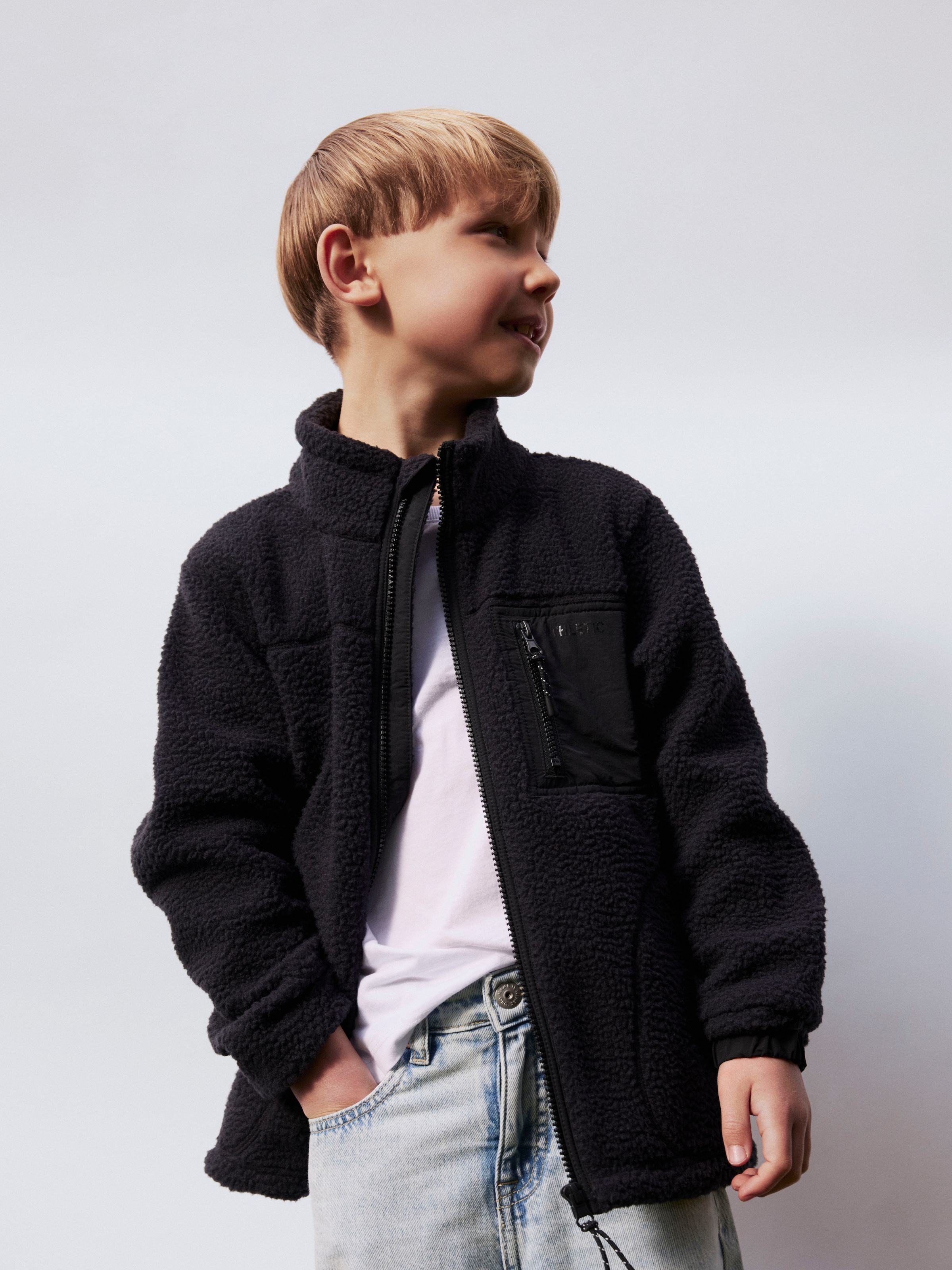 Name It Fleecejacke »NKMMILLER SHERPA JACKET«