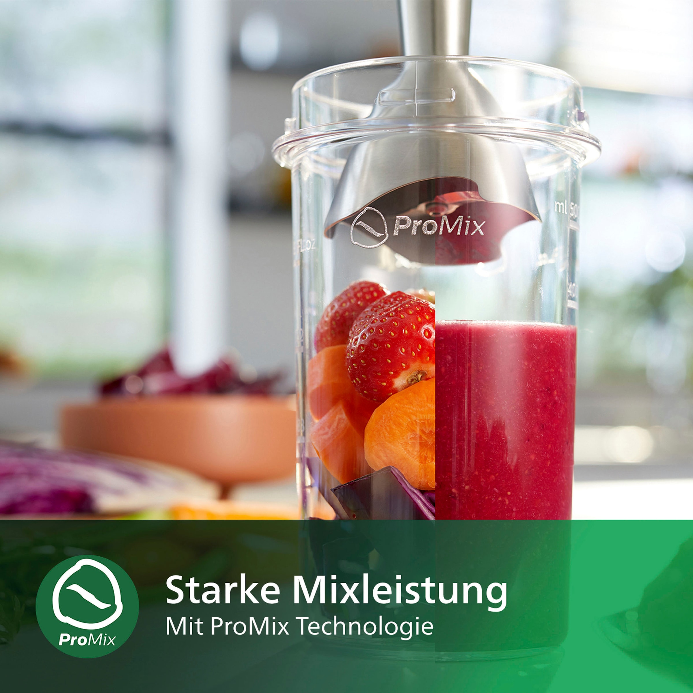 Philips Stabmixer »HR2534/00 Daily Collection ProMix«, 650 W, Metall Mixstab, inkl. Messbecher