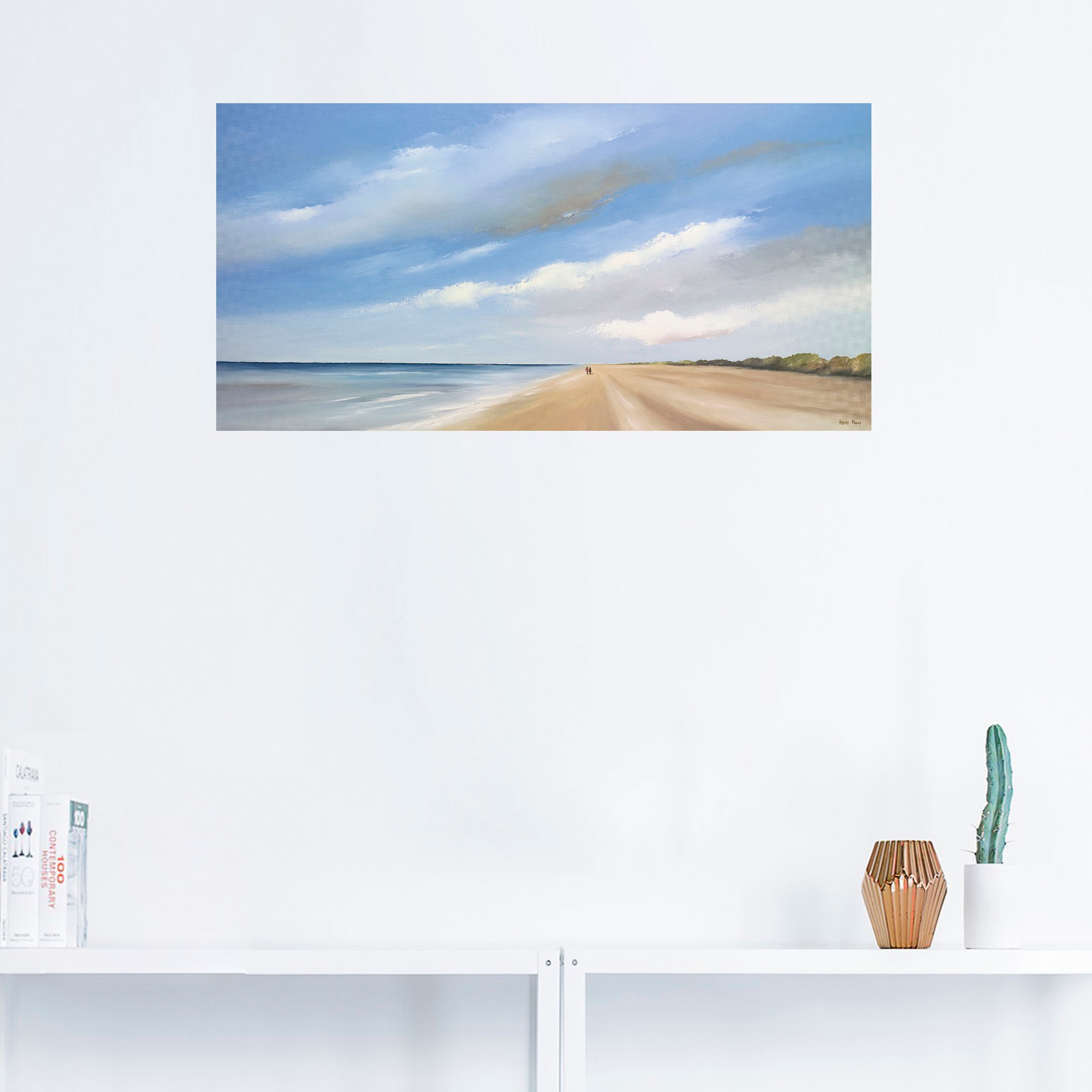 Artland Wandbild »Am Strand entlang III«, Strand, (1 St.), als Leinwandbild, Wandaufkleber in verschied. Größen
