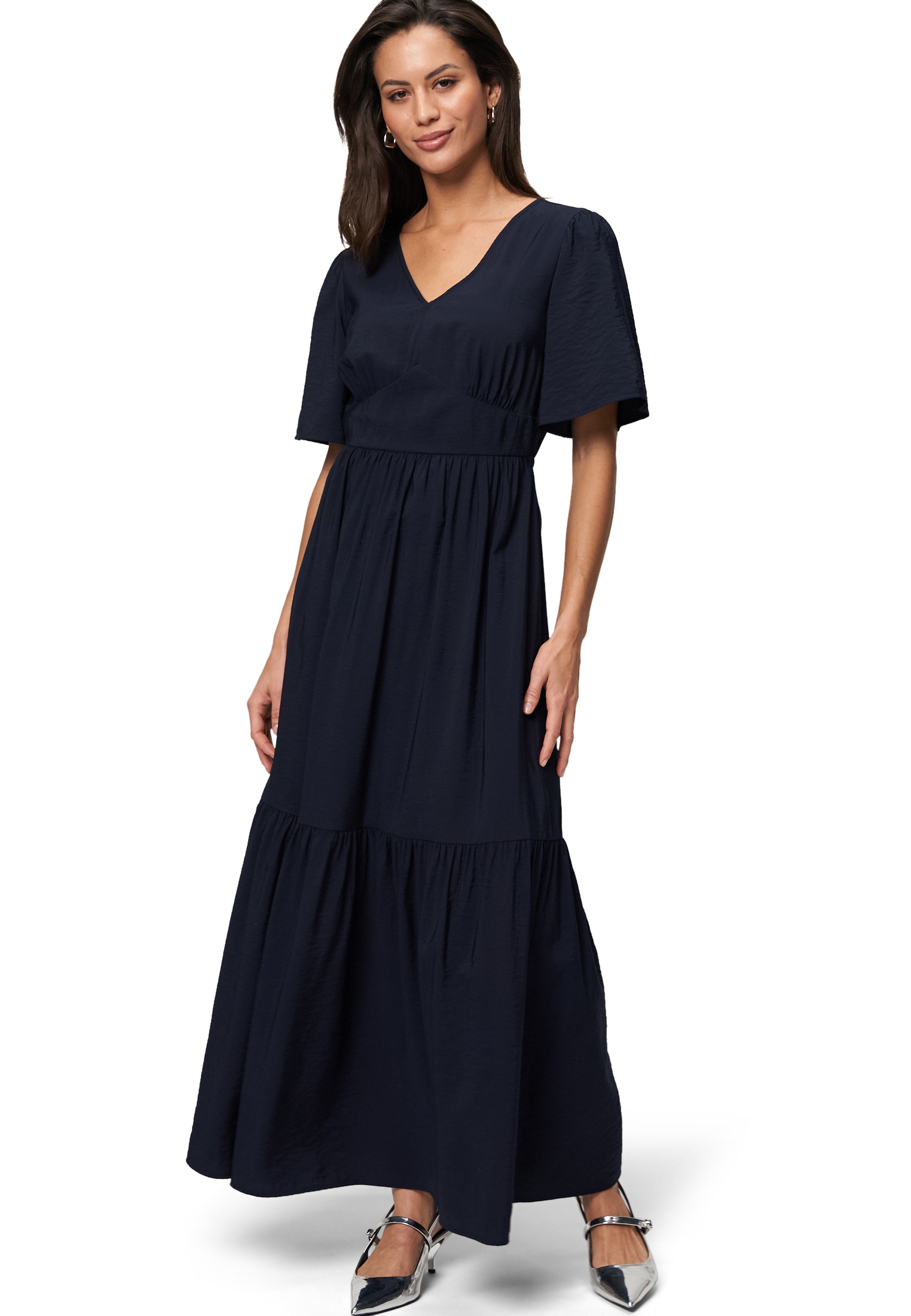 Zero Maxikleid »Maxikleid mit Schleife am Rückenausschnitt«