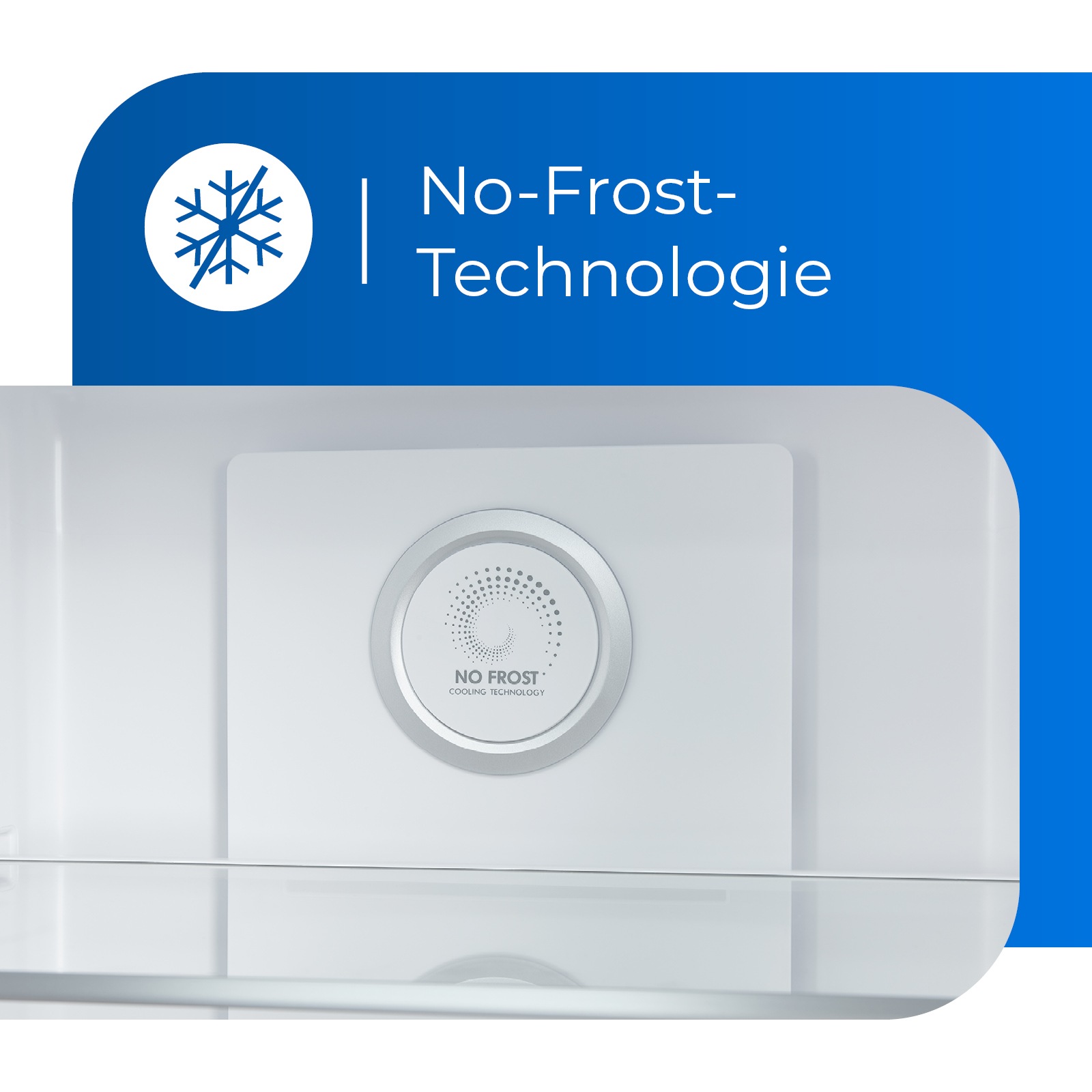 exquisit Vollraumkühlschrank »KS360-V-HE-040E inoxlook-az« 185 cm hoch 60 cm breit Praktisch & modern: Vollraumkühlschrank mit No-Frost & LED-Licht