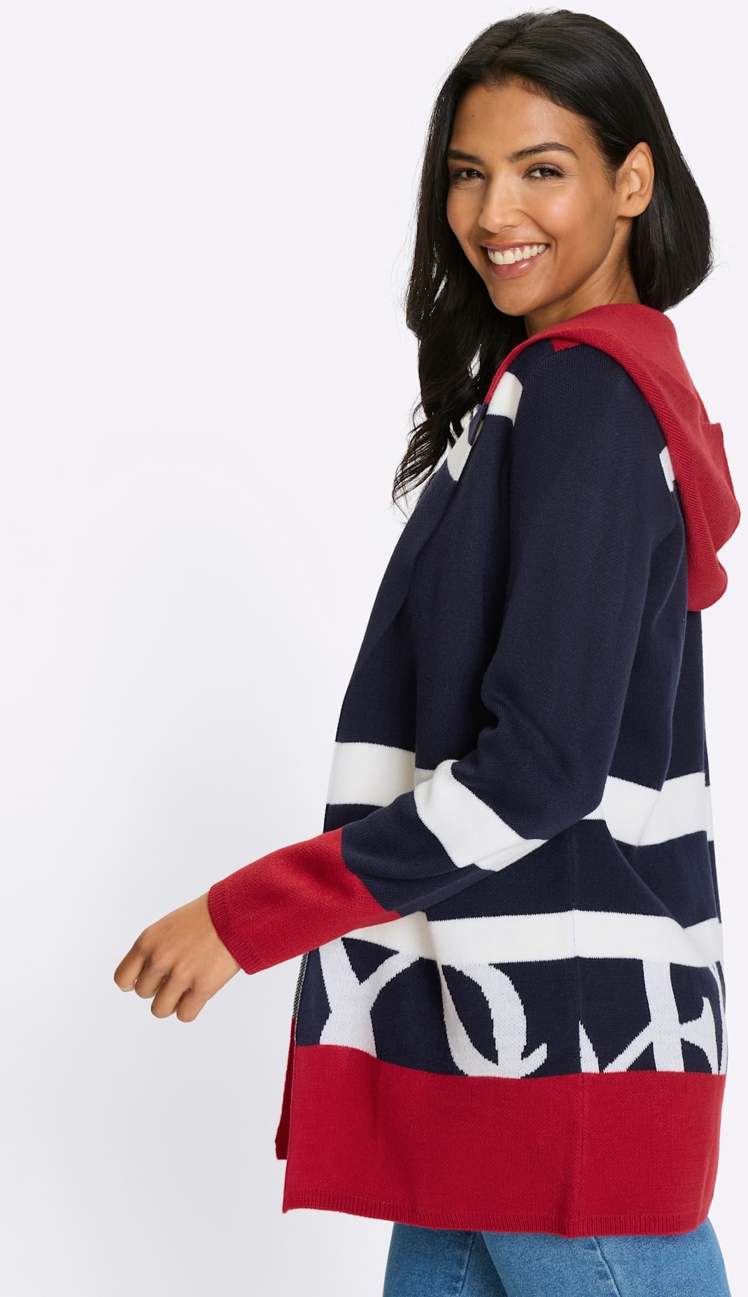 Classic Basics Jacquardstrickjacke