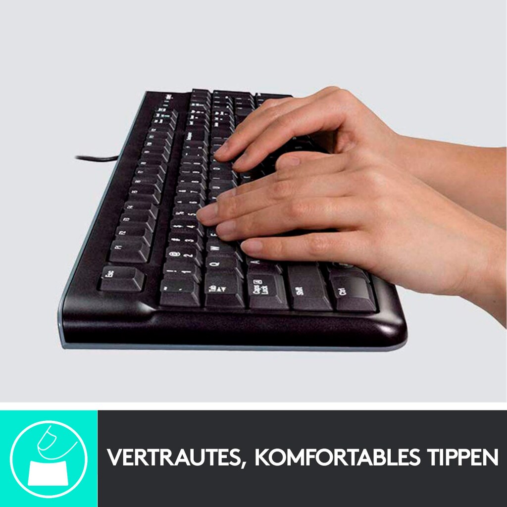 Logitech Tastatur- und Maus-Set »Desktop MK120«