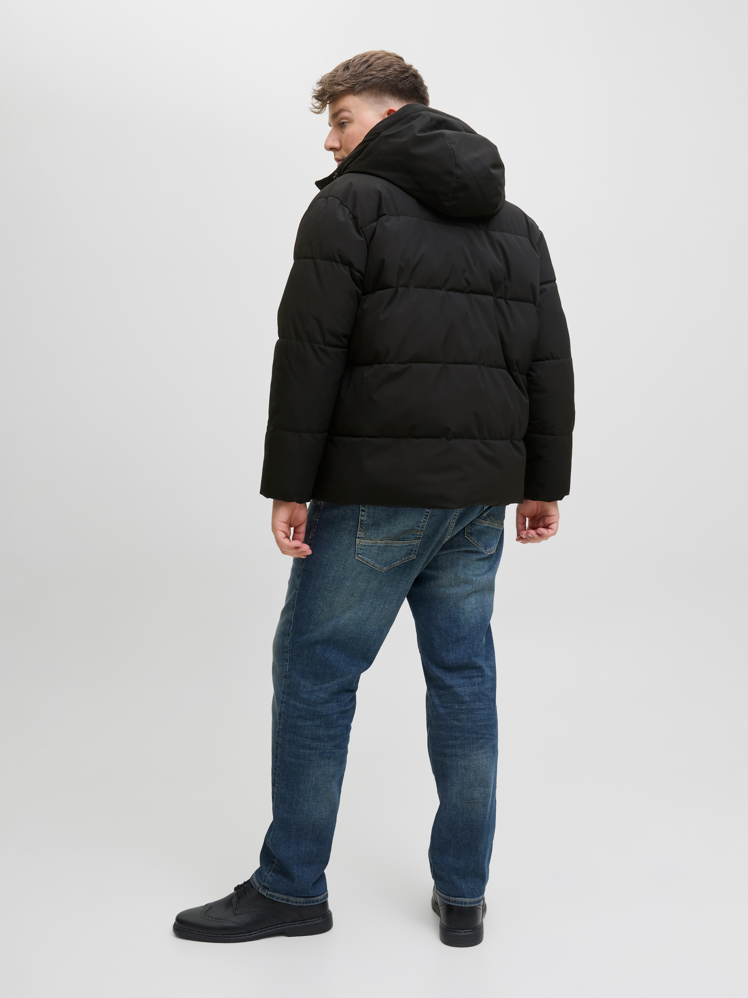 Jack & Jones PlusSize Steppjacke »JJGLOBAL PUFFER JACKET PLS«, mit Kapuze