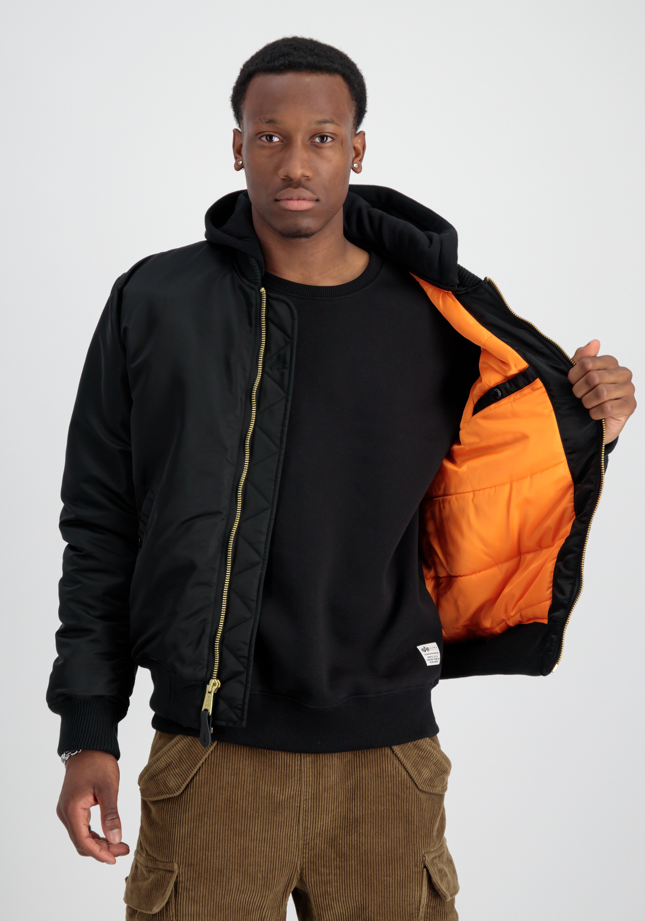 Alpha Industries Bomberjacke »MA-1 Zip Hood Back EMB«