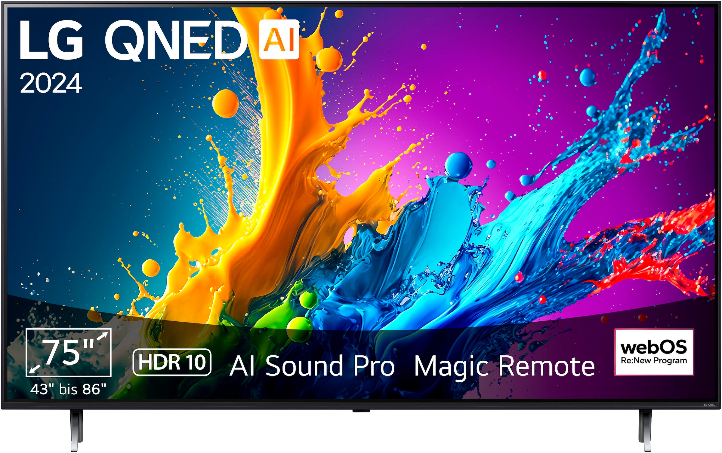 LG QNED-Fernseher »75QNED80T6A«, 4K Ultra HD, Smart-TV