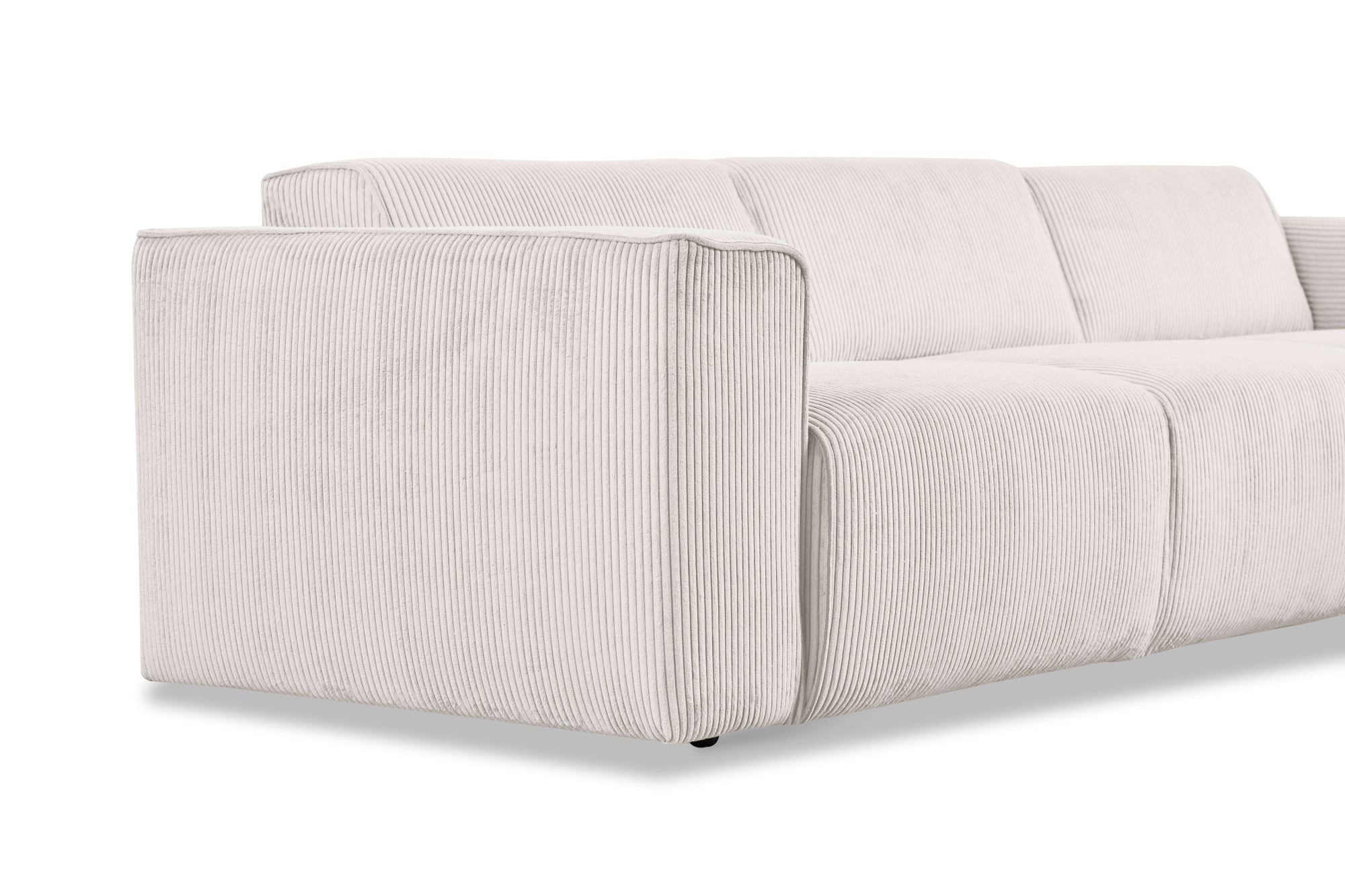andas Ecksofa »Noord«, L-Form, mit Kedernaht, Breite 281 cm, Cord, Struktur, Webstoff