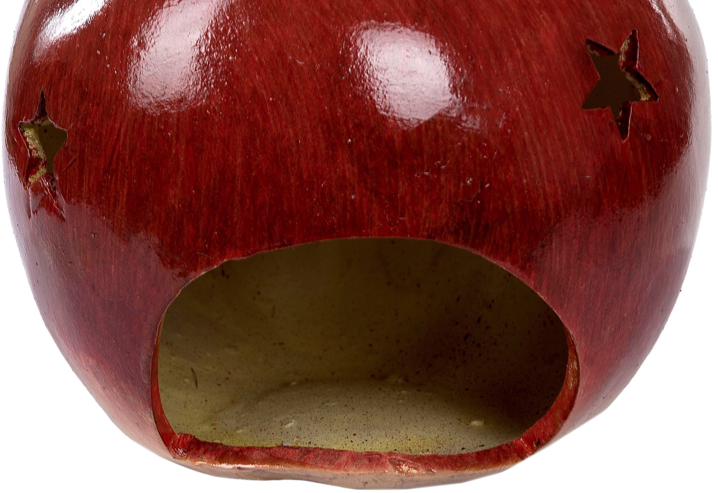 Myflair Möbel & Accessoires Kerzenhalter 2 Teelichthalter, »Apfel-Windlicht Cut-Outs«, St.), aus Weihnachtsdeko mit bei sternförmigen Keramik (Set, OTTO