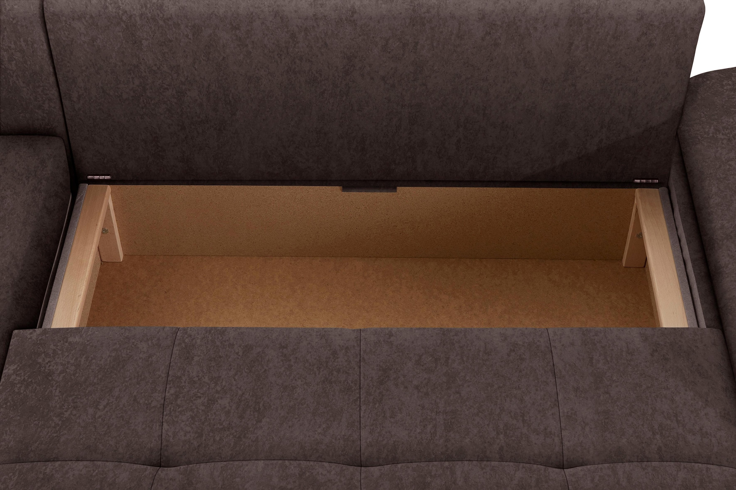 sit&more Ecksofa Labene, wahlweise mit Bettfunktion und Bettkasten, inkl. Rückenkissen