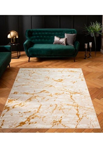 Teppich »Kalmus«, rechteckig, modernes Marmor Design, Kurzflor-Teppich, pflegeleicht,...