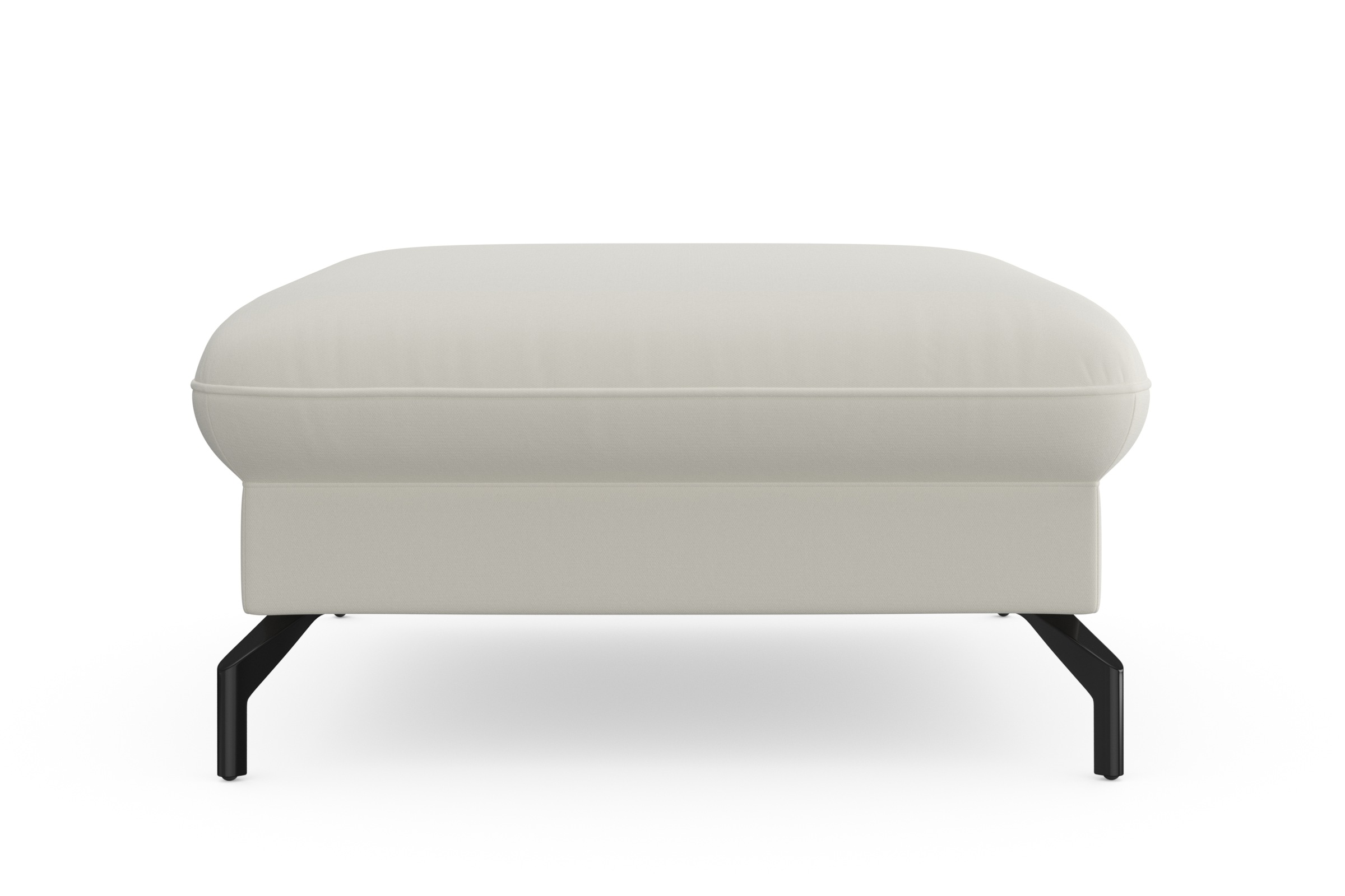 sit&more Hocker »Fashion«, inklusive Federkern, mit hochwertigen, schwarzen Metallfüßen