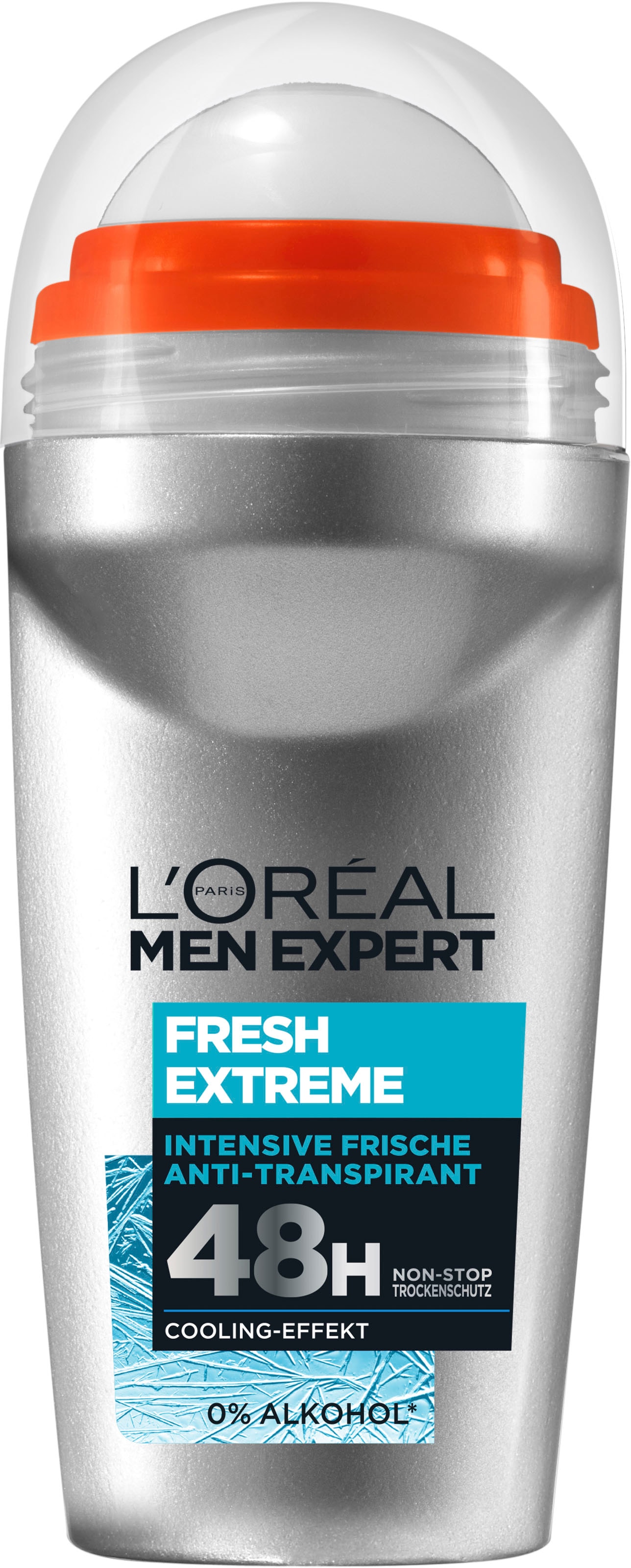 L'ORÉAL PARIS MEN EXPERT Deo-Roller »Deo Roll-on Extreme Fresh«, (Packung, 6 tlg.), mit hoher Zuverlässigkeit