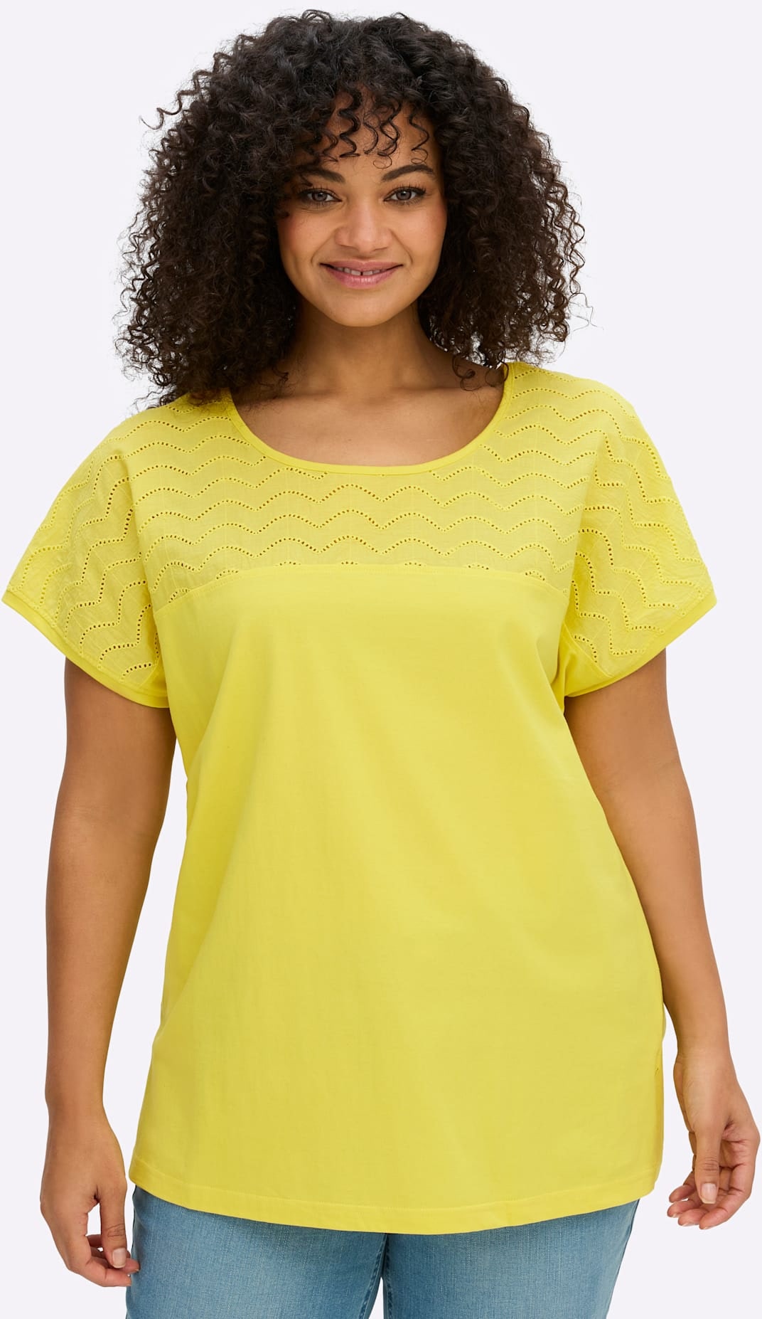 Sheego T-Shirt »Kurzarm-Shirt« 1
