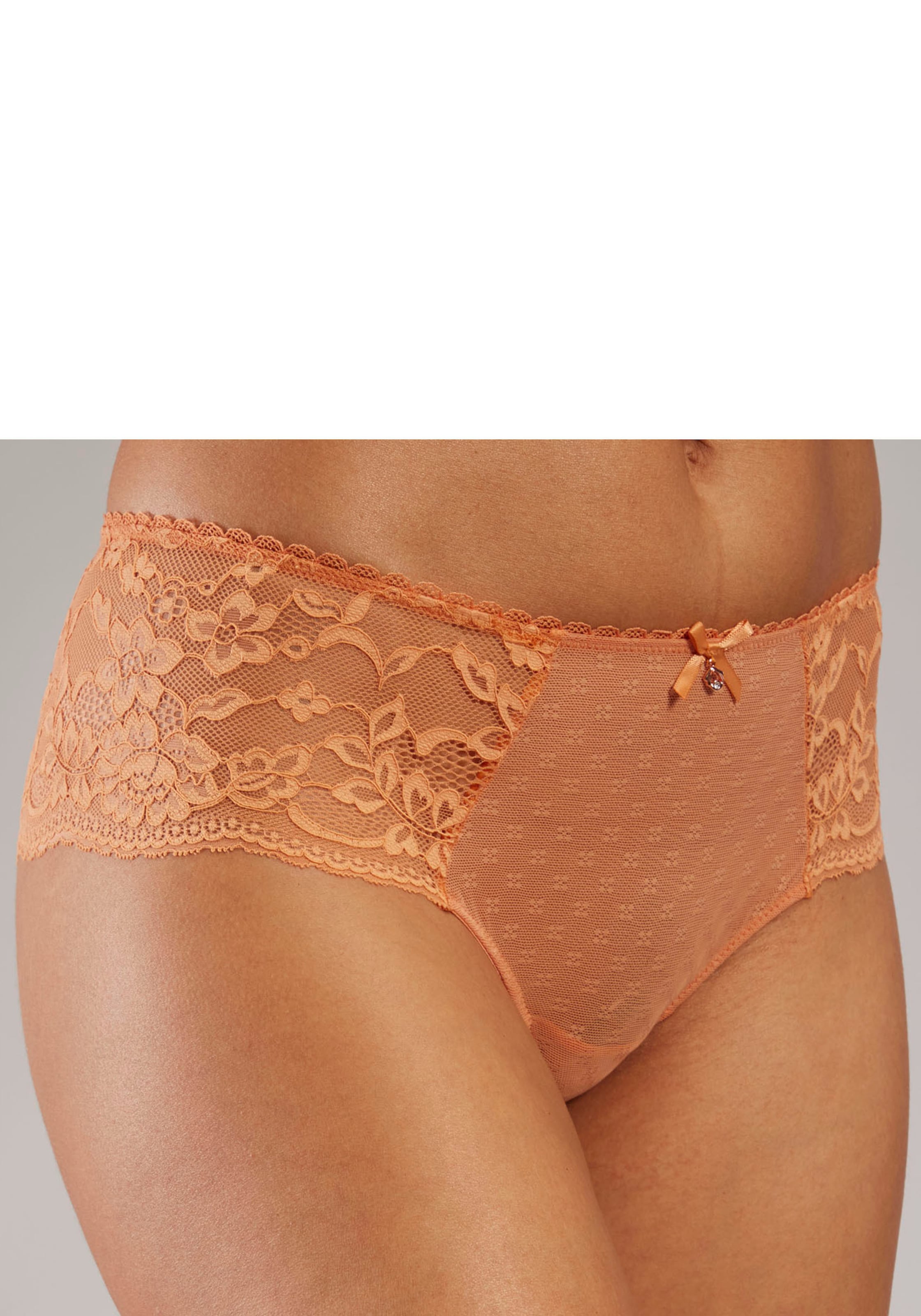 s.Oliver Panty, mit zarter Jacquardspitze und feinem Soft-Mesh