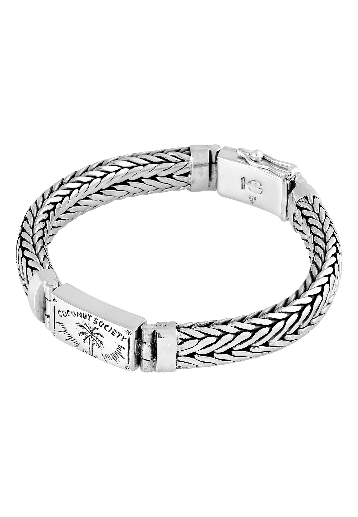 HAZE & GLORY Armkette »Armband Zopfglieder - Coconut Society 925 Silber«