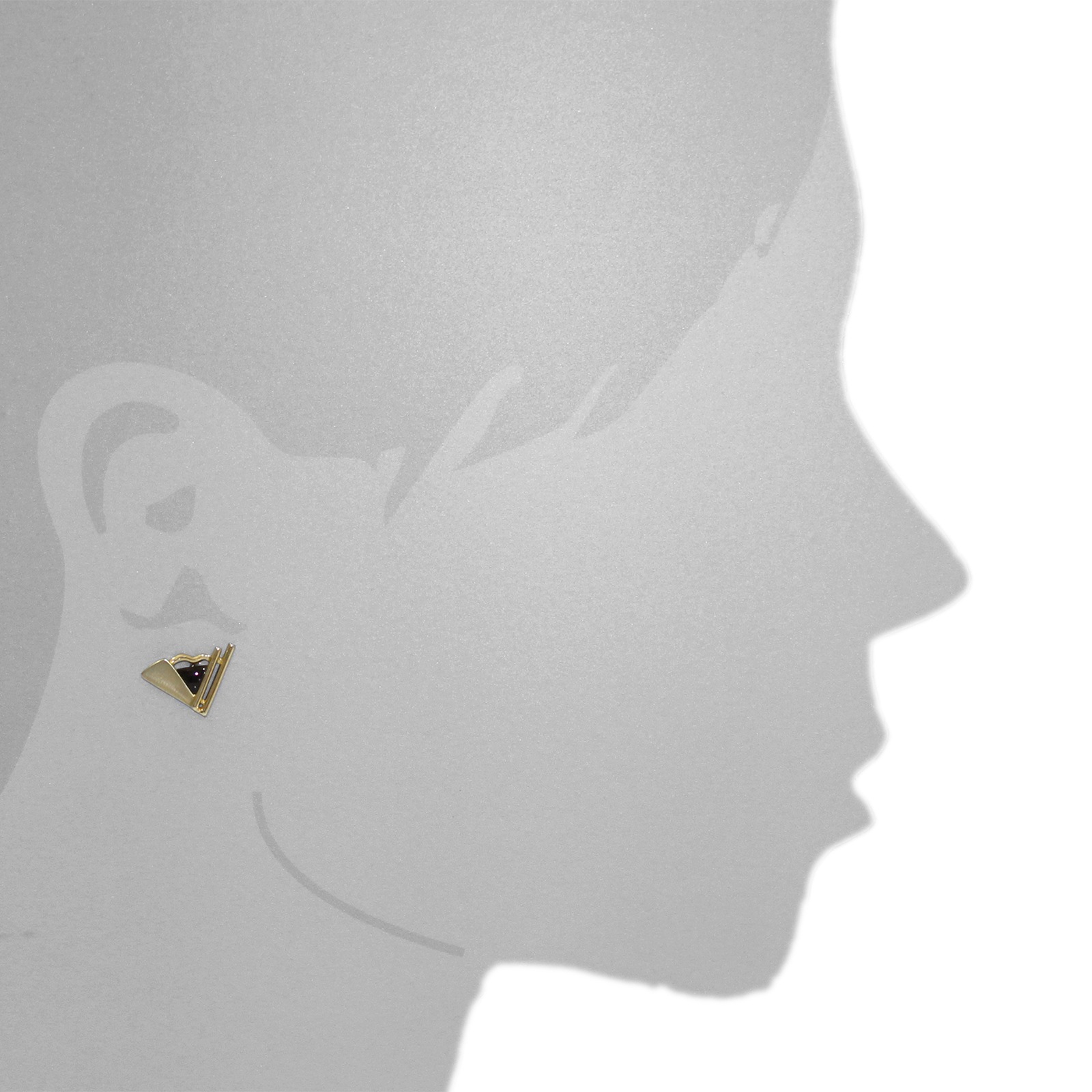 OSTSEE-SCHMUCK Paar Ohrstecker »- Caleno - Gold 333/000 - Onyx«
