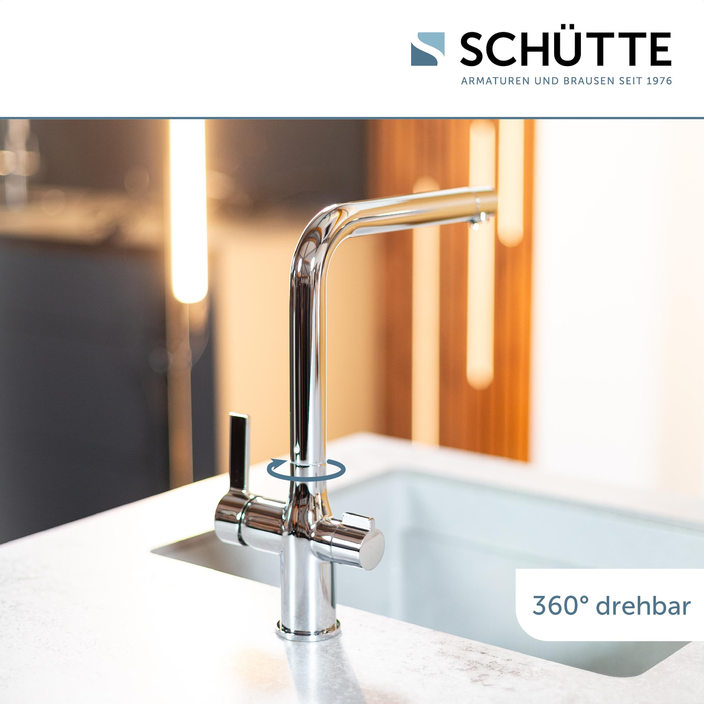 Schütte Spültischarmatur »AQUASTAR PRO« mit Filtersystem für Trinkwasser, praktische Cold-Start-Funktion