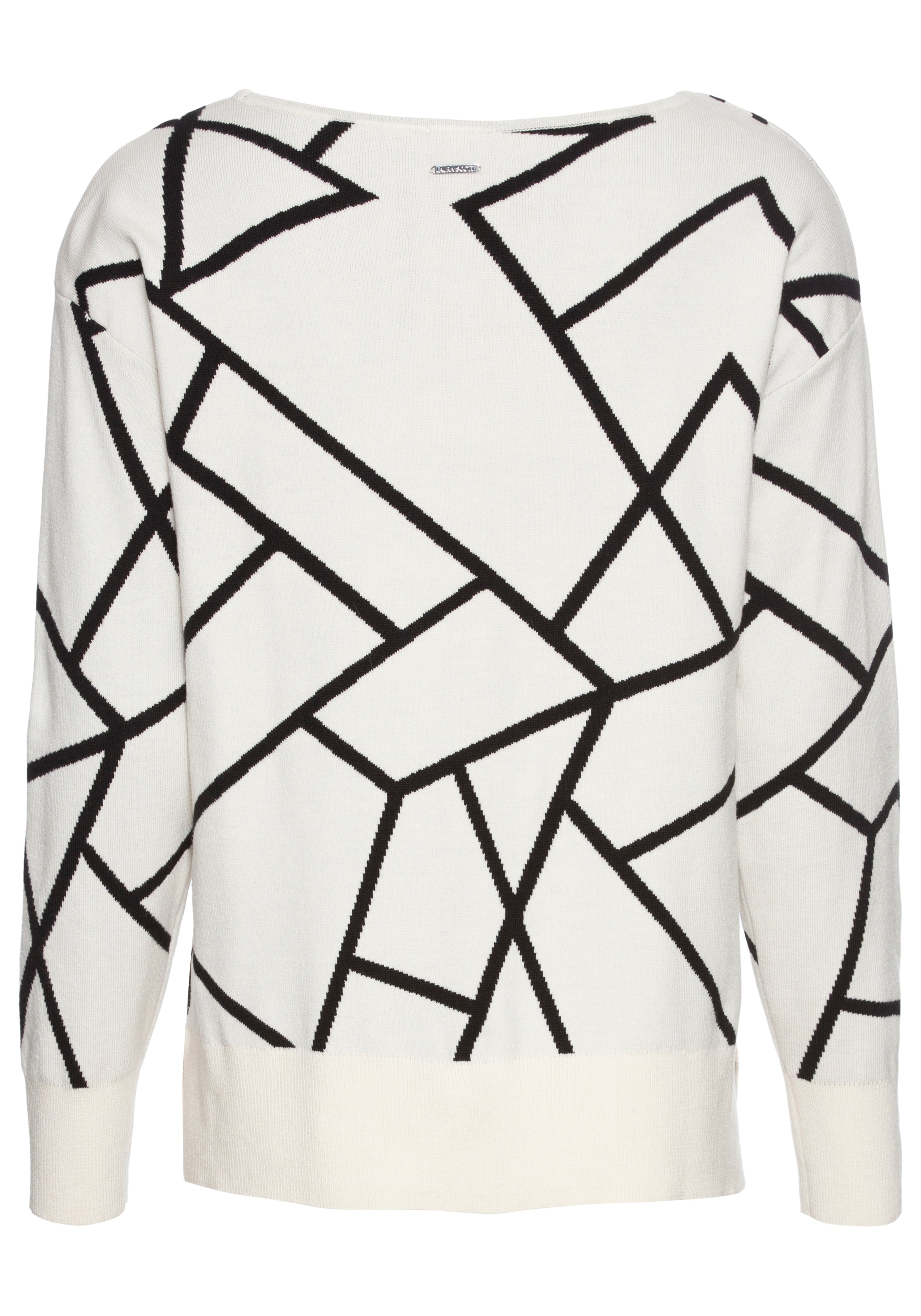 Laura Scott Jacquardpullover, mit Rundhalsausschnitt