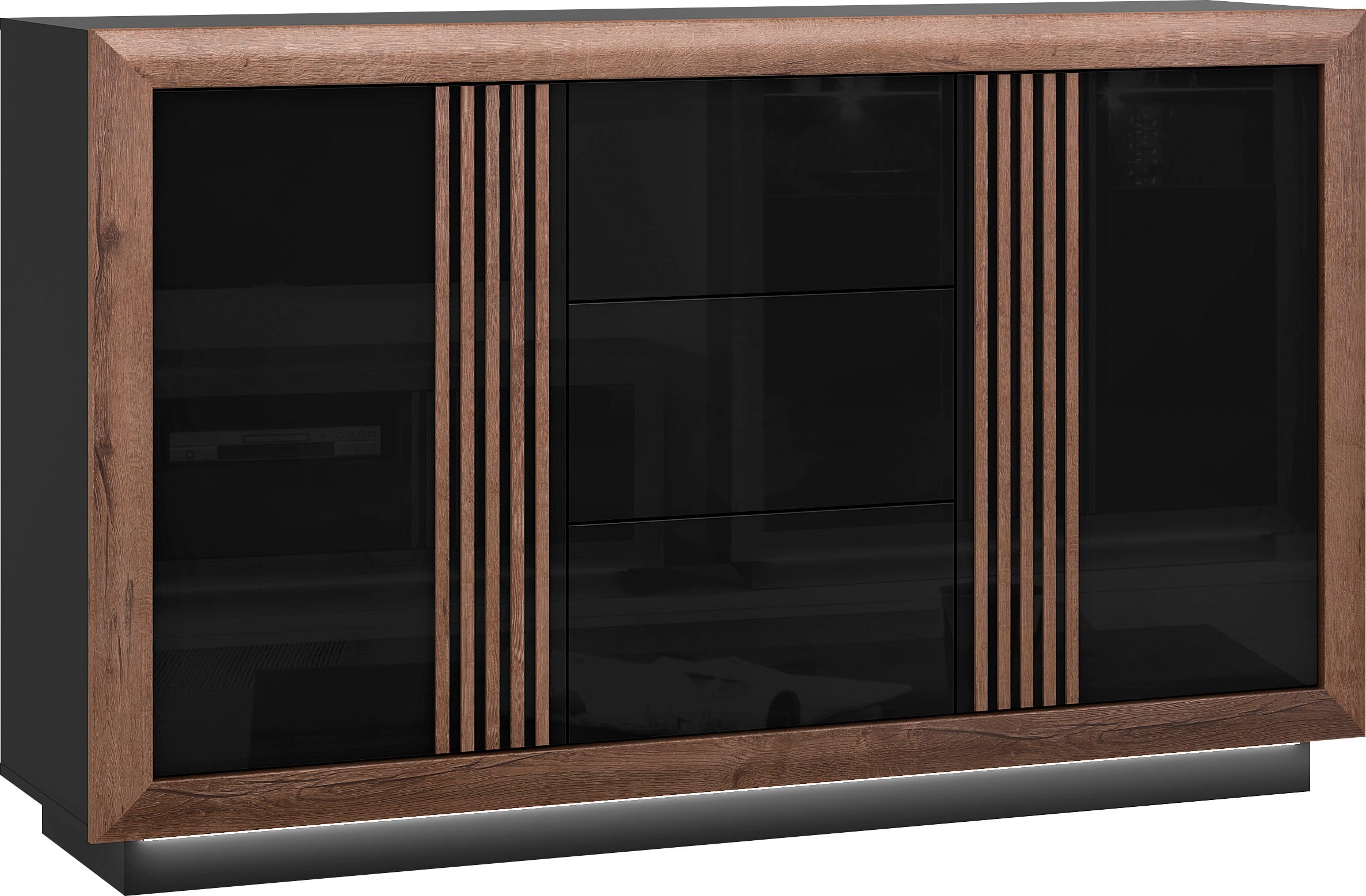 FORTE Sideboard »Savona«, Breite 98 cm, inkl. Beleuchtung