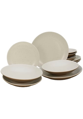 Teller-Set »Geschirr-Set Sand Dunes«, (Set, 12 tlg., Tafelservice für 4 Personen)