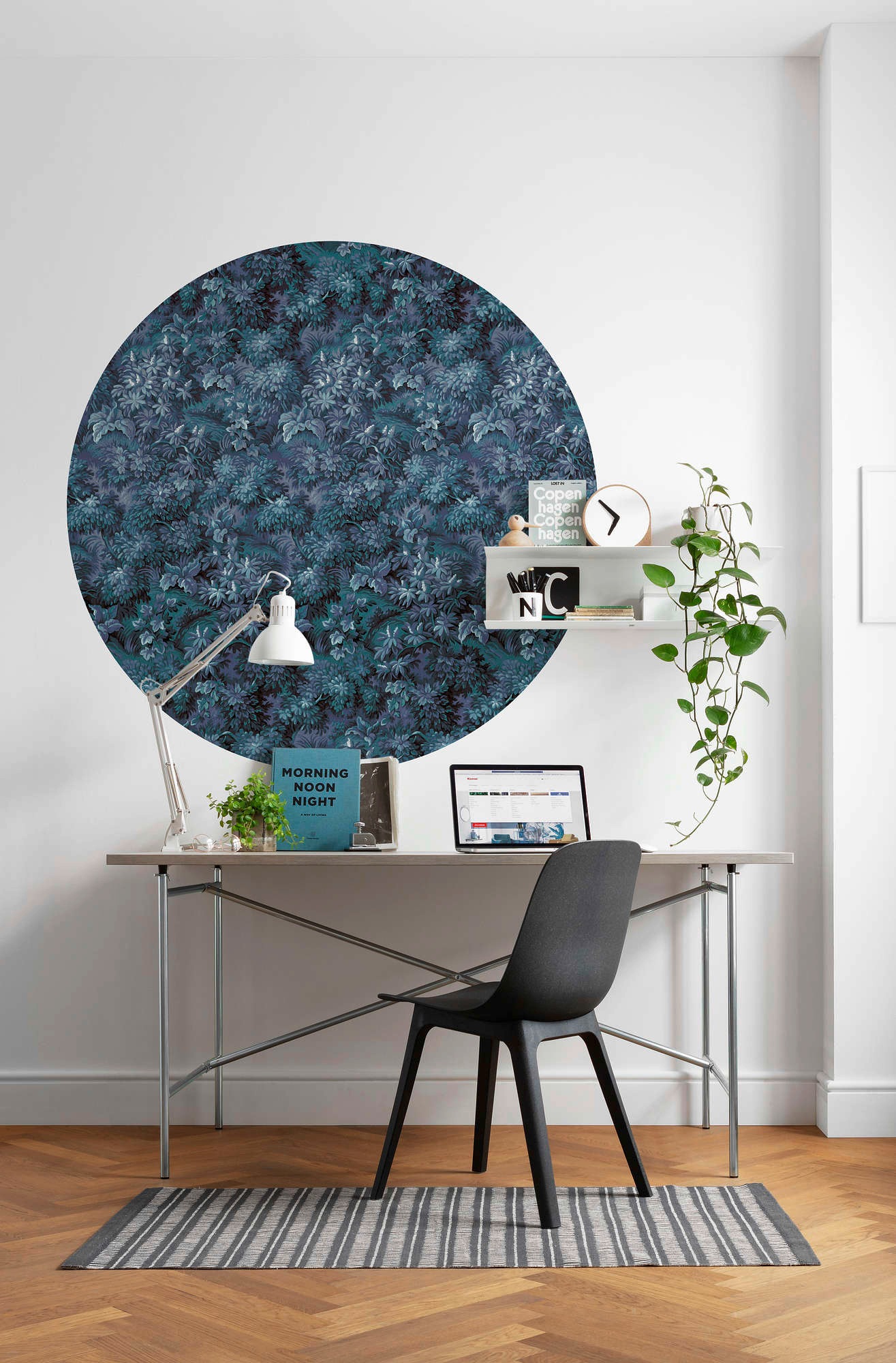 Komar Vliestapete »Vlies selbstklebend - Azul - Größe 125 x 125 cm«, bedruckt, Wohnzimmer, Schlafzimmer