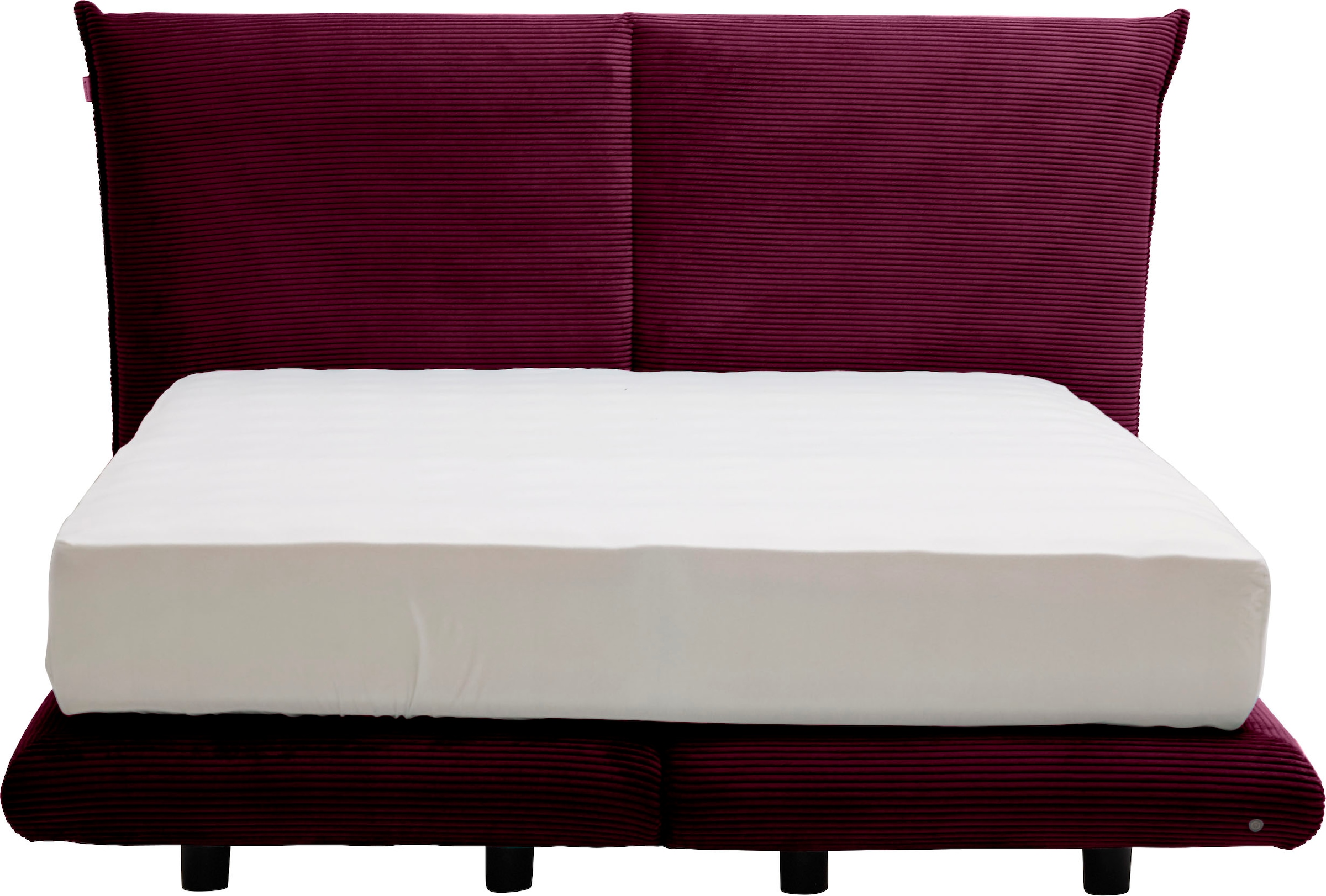 TOM TAILOR HOME Boxspringbett »SOHO PILLOW BOX«, in Schwebeoptik, Kopfteil in Kissenform, Höhe 120 cm