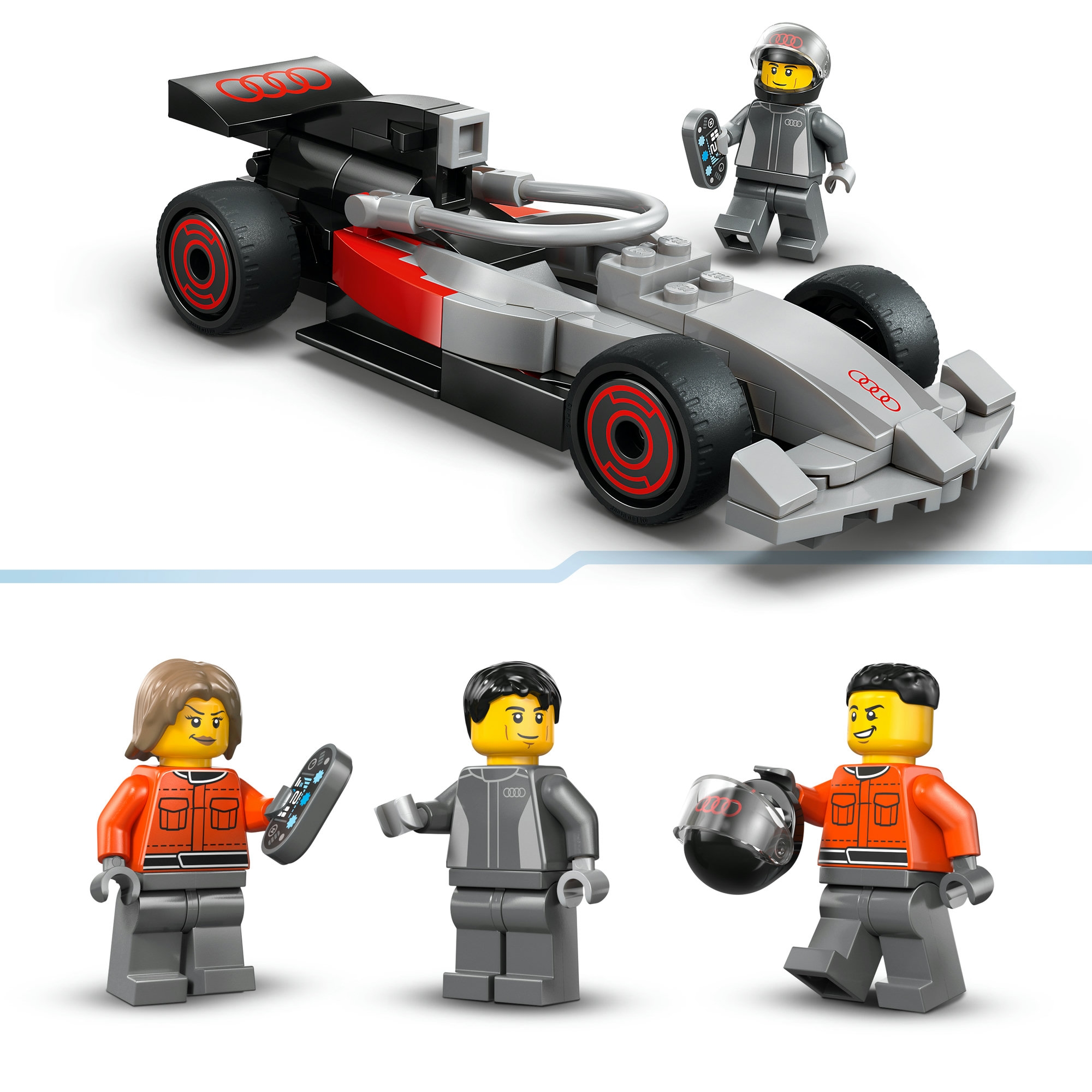 LEGO® Konstruktionsspielsteine »F1 Truck mit Audi F1 Rennwagen (60493), LEGO City«