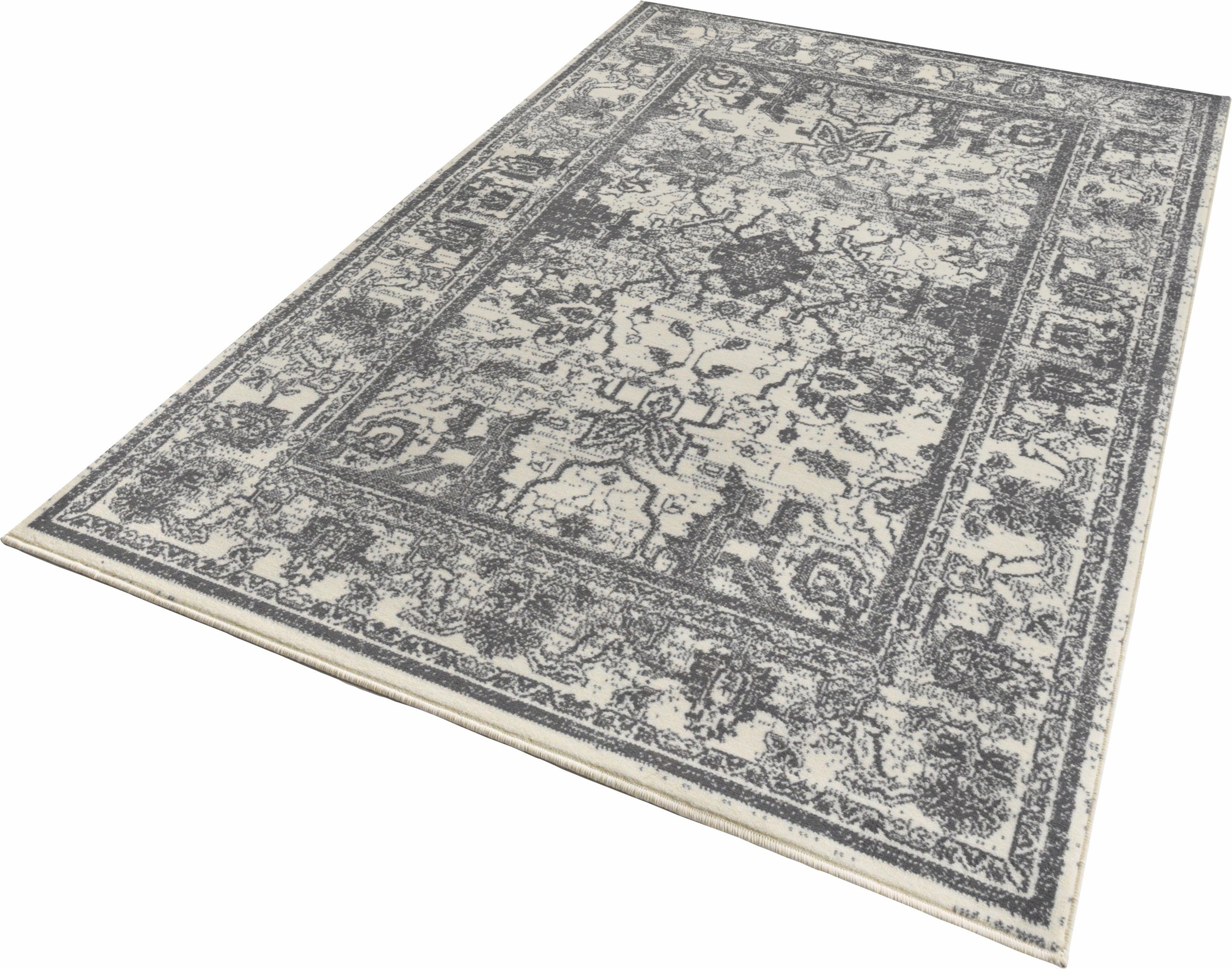 Zala Living Teppich »Glorious«, rechteckig, 9 mm Höhe, Kurzflor, Vintage Optik, Wohnzimmer