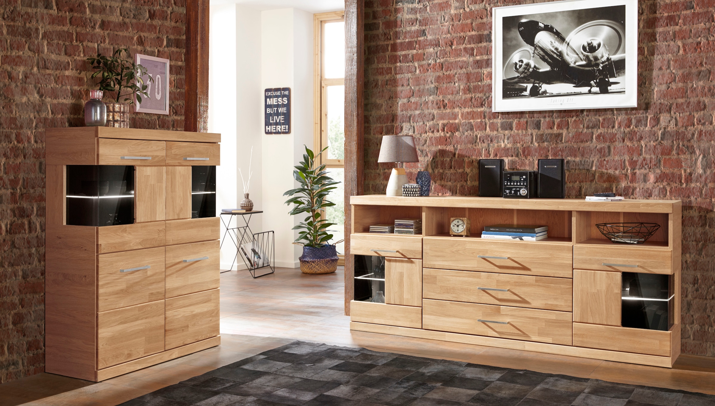 Home affaire Highboard »Ribe«, Breite 85 cm