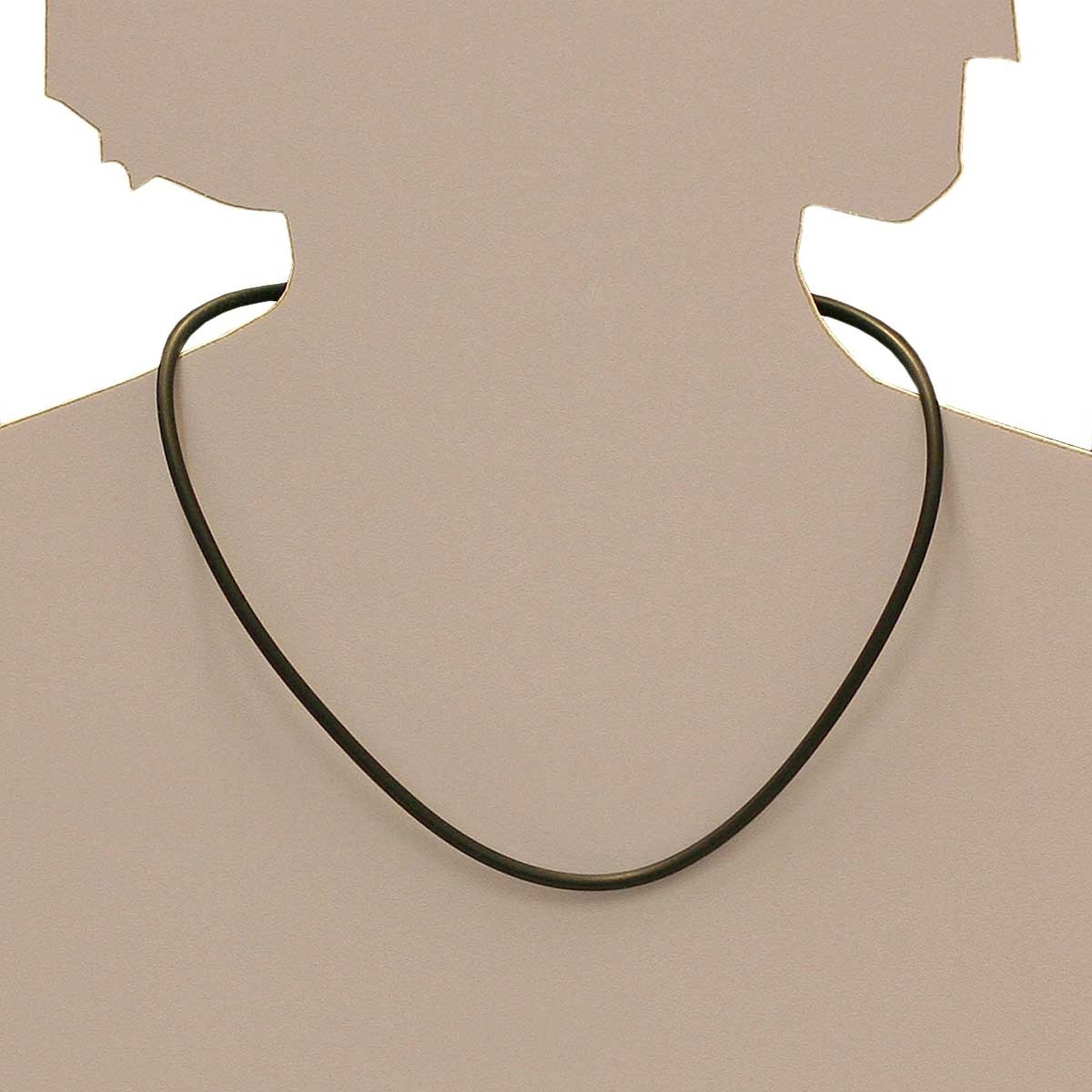 OSTSEE-SCHMUCK Halsreif »- Kautschuk 3,0 mm - Bajonett - Kautschuk -,«