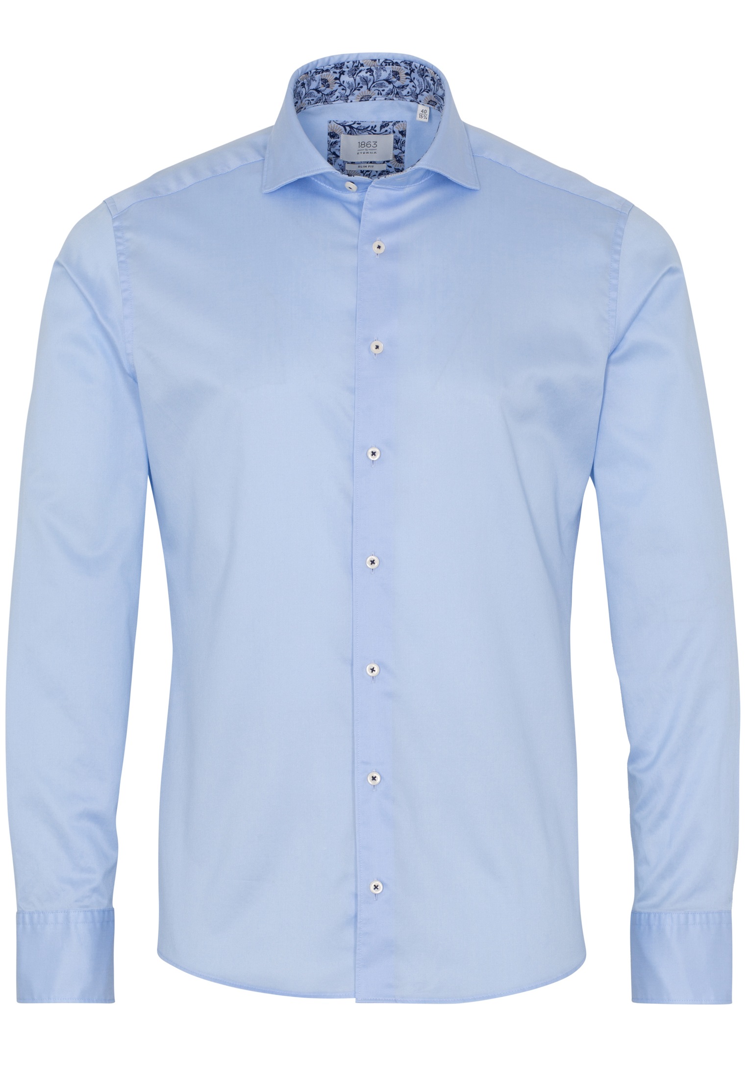 Eterna Langarmhemd »SLIM FIT« EASY IRON (bügelleicht)