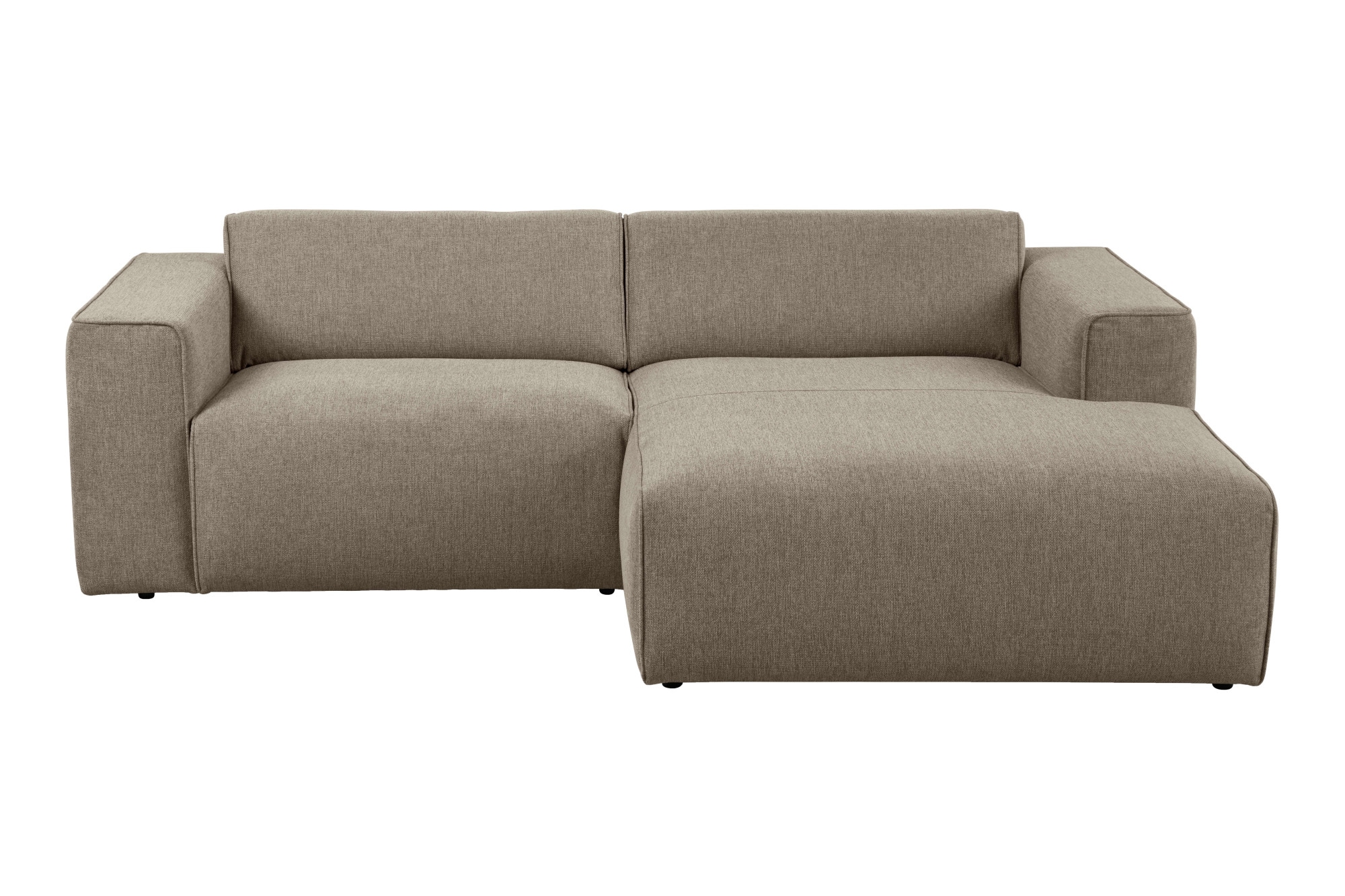 andas Ecksofa »Noord mit Kedernaht, Breite 234 cm«, mit Kedernaht, Breite 234 cm, Cord, Struktur, Webstoff