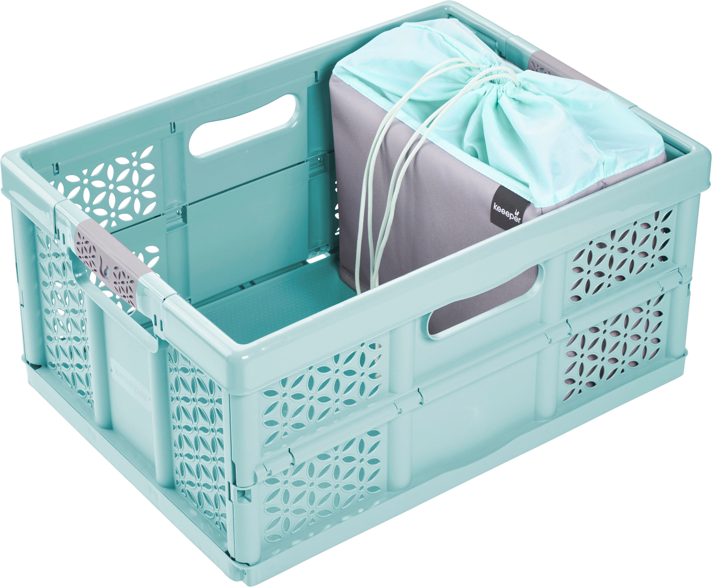 keeeper Faltbox »nea, faltbarer Einkaufsorganizer für Klappboxen« aus recycelten PET-Flaschen