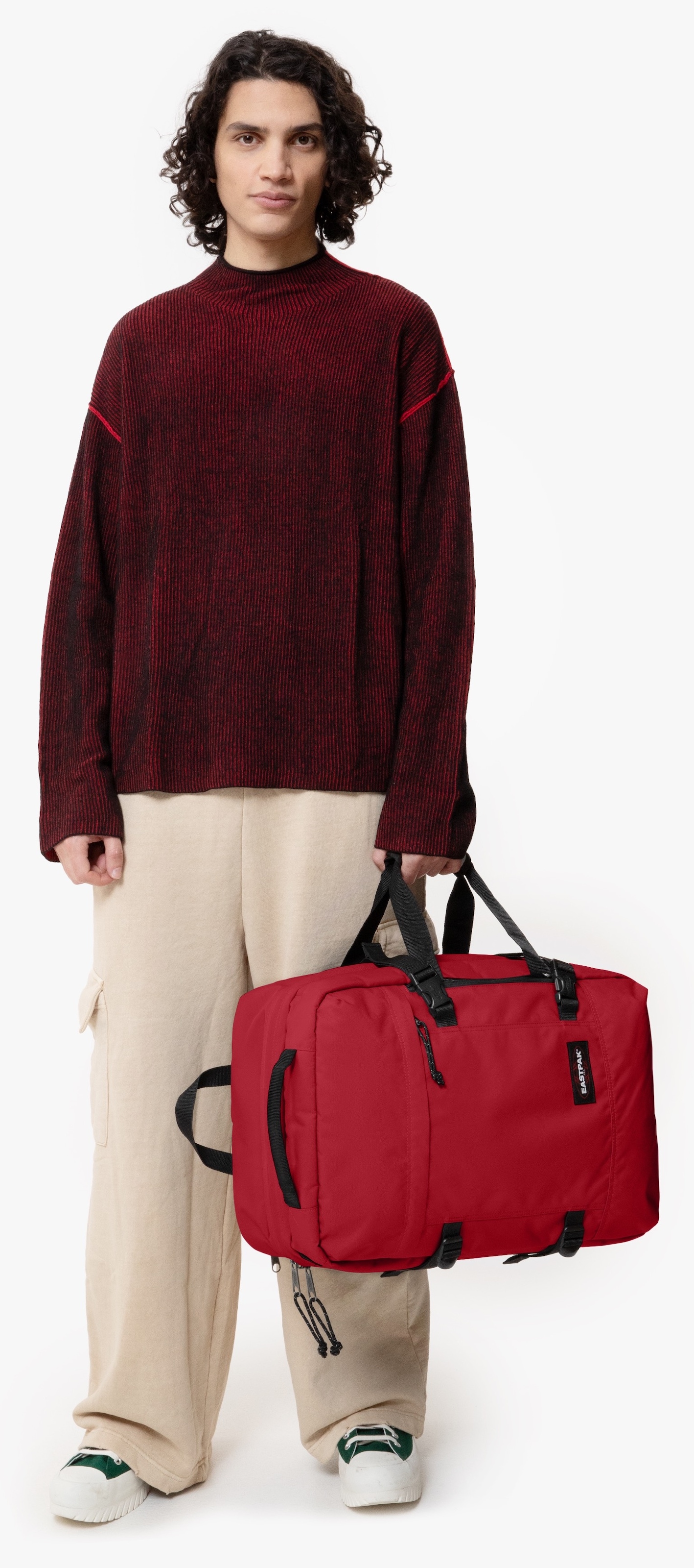 Eastpak Weichgepäck-Trolley »TRAVELPACK SCARLET RED«, Reisegepäck Duffle-Tasche Rucksack Freizeitrucksack