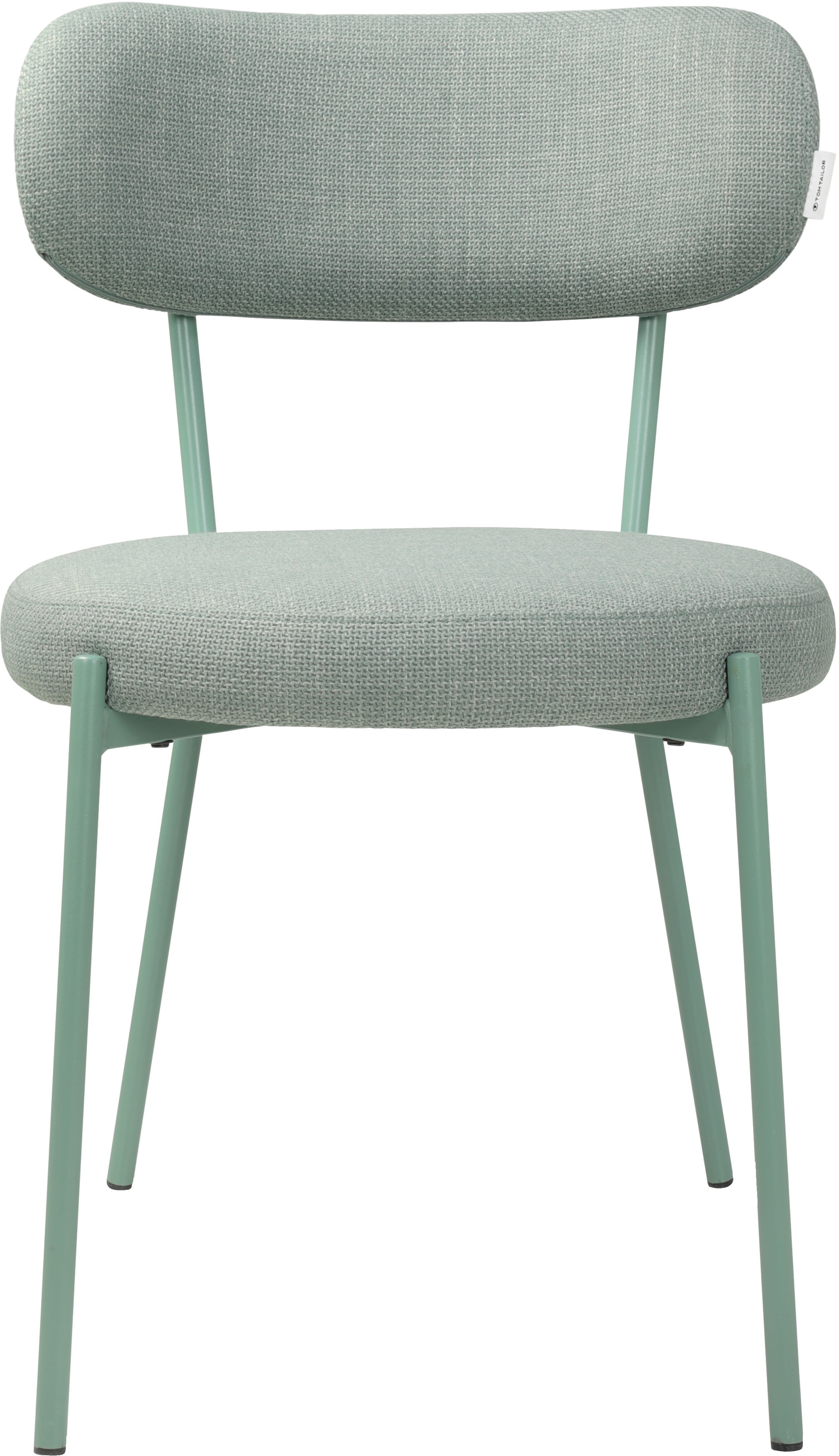 TOM TAILOR HOME 4-Fußstuhl »SOFT PAD CHAIR« (Set) 2 Stk. Webstoff Esszimmerstuhl, 4-Fußgestell, mit Rückenausschnitt